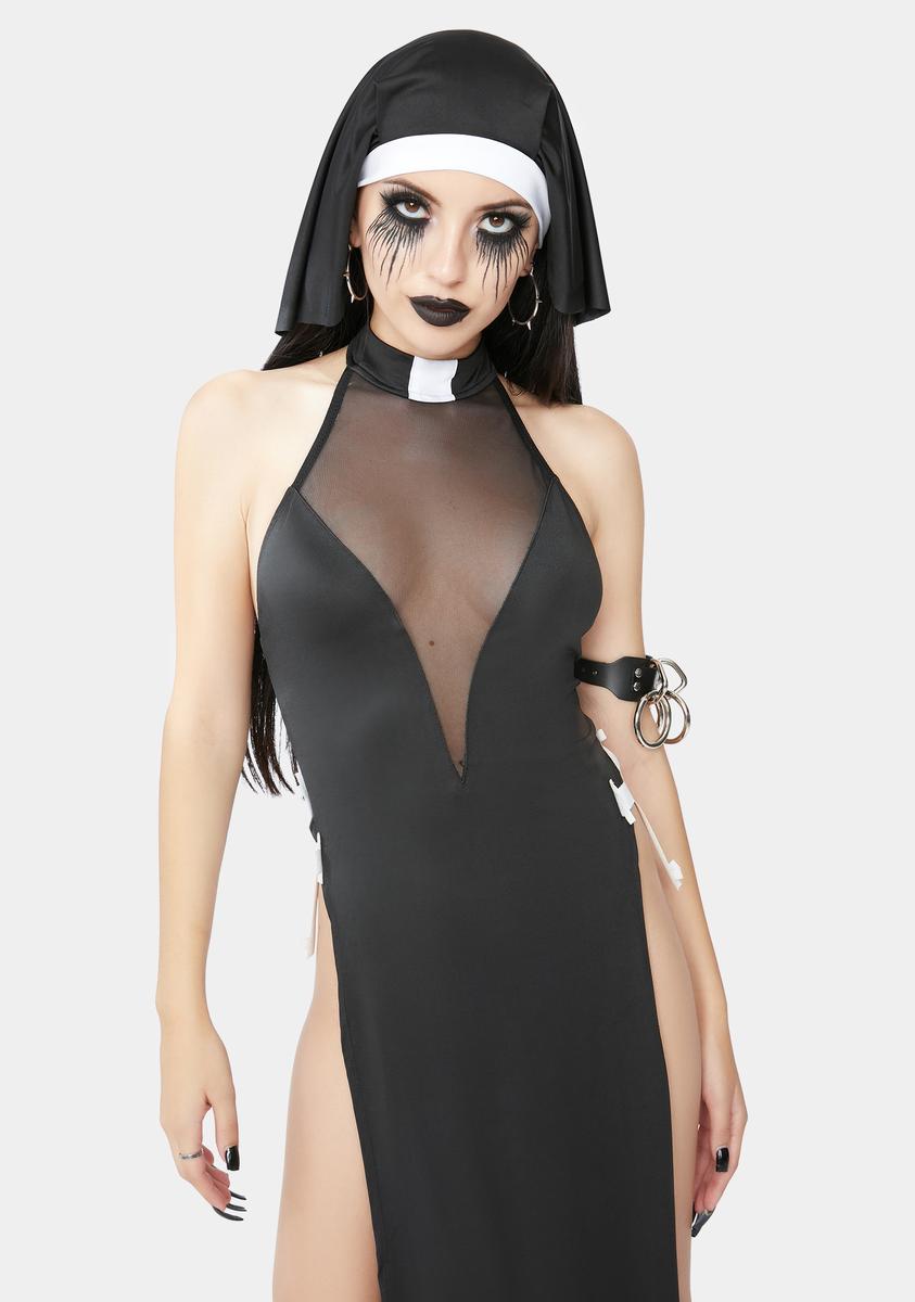 Maxi Dress Sexy Nun Halloween Costume  Dolls Kill