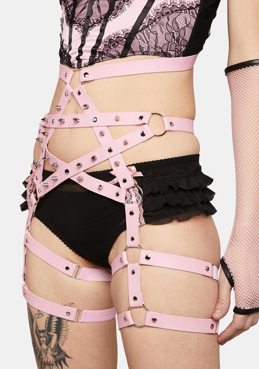 Pink leg harness shop
