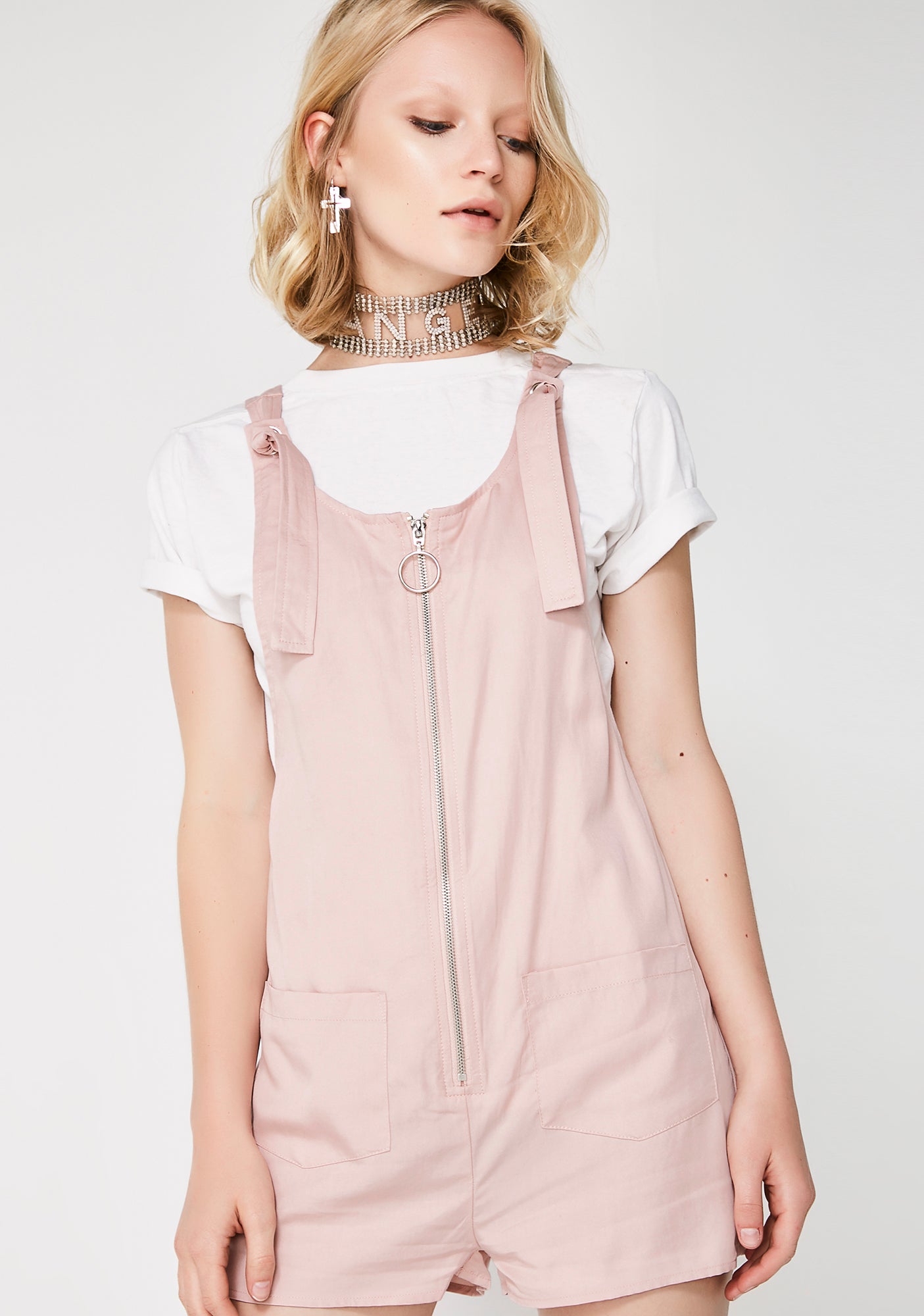 Sugar Rush Sparkle Tie-Back Romper