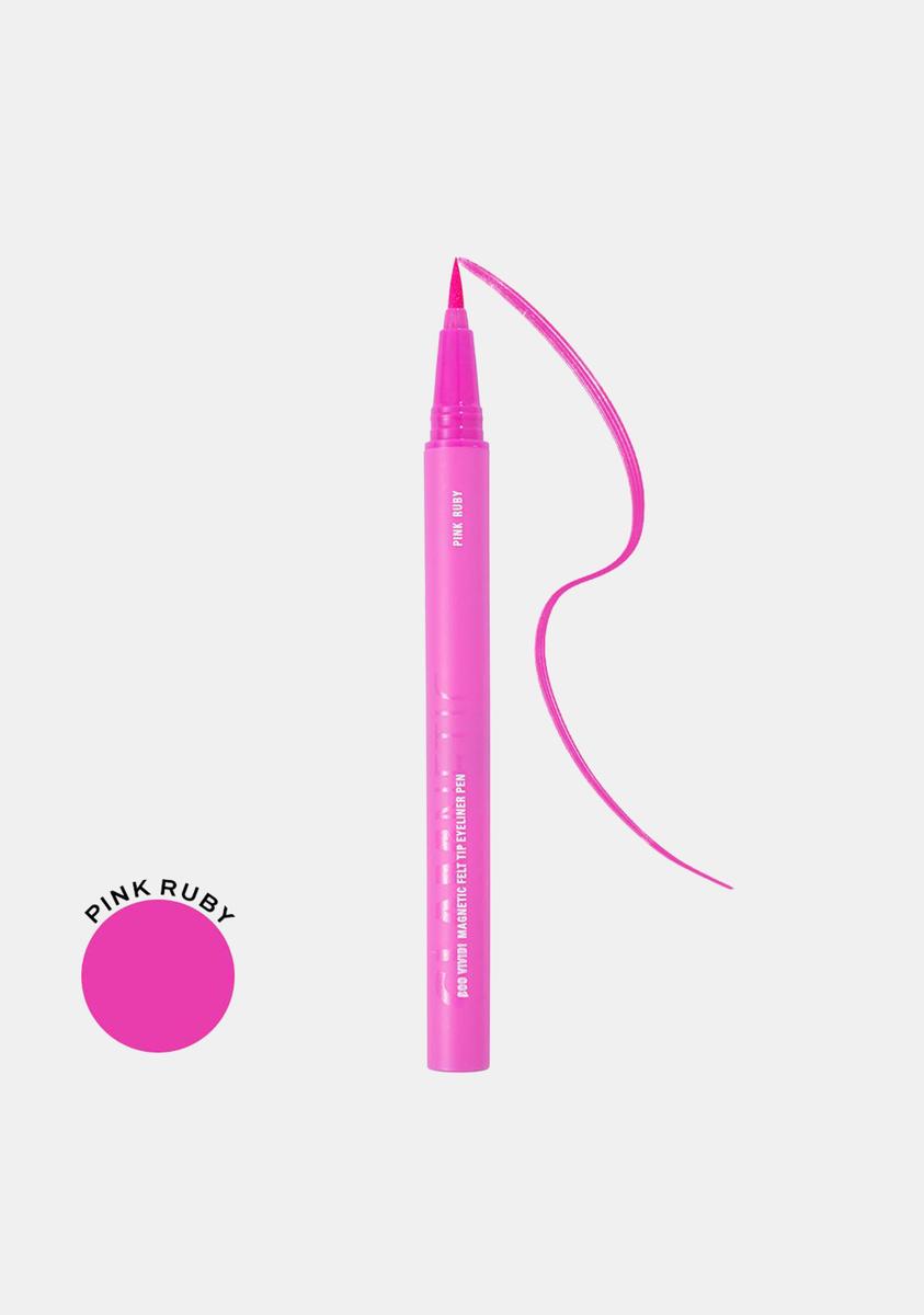 Soo Vivid! Pink Felt Tip Eyeliner Dolls Kill