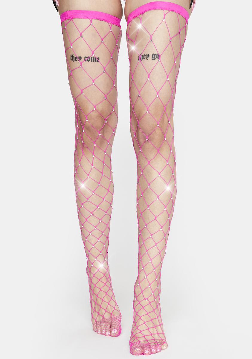 The pink fishnet stockings at very cheap price at wholesale