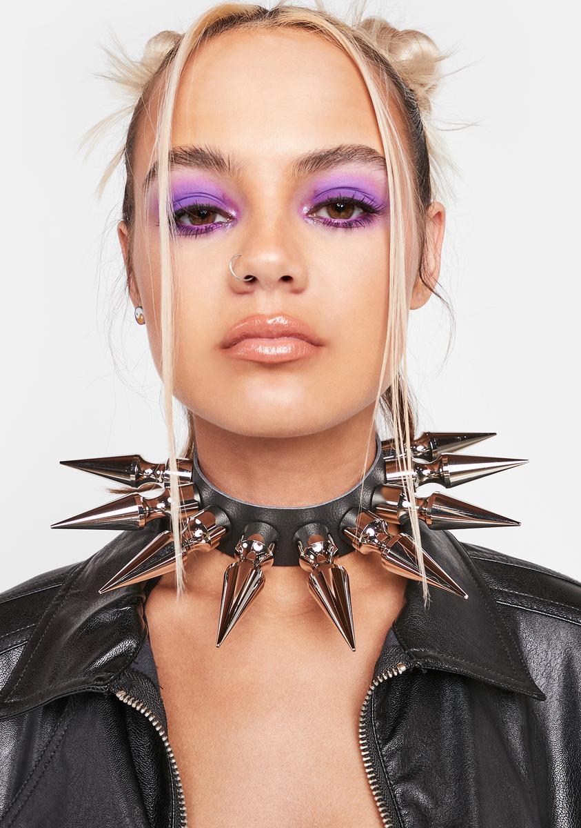 Long hotsell spiked choker