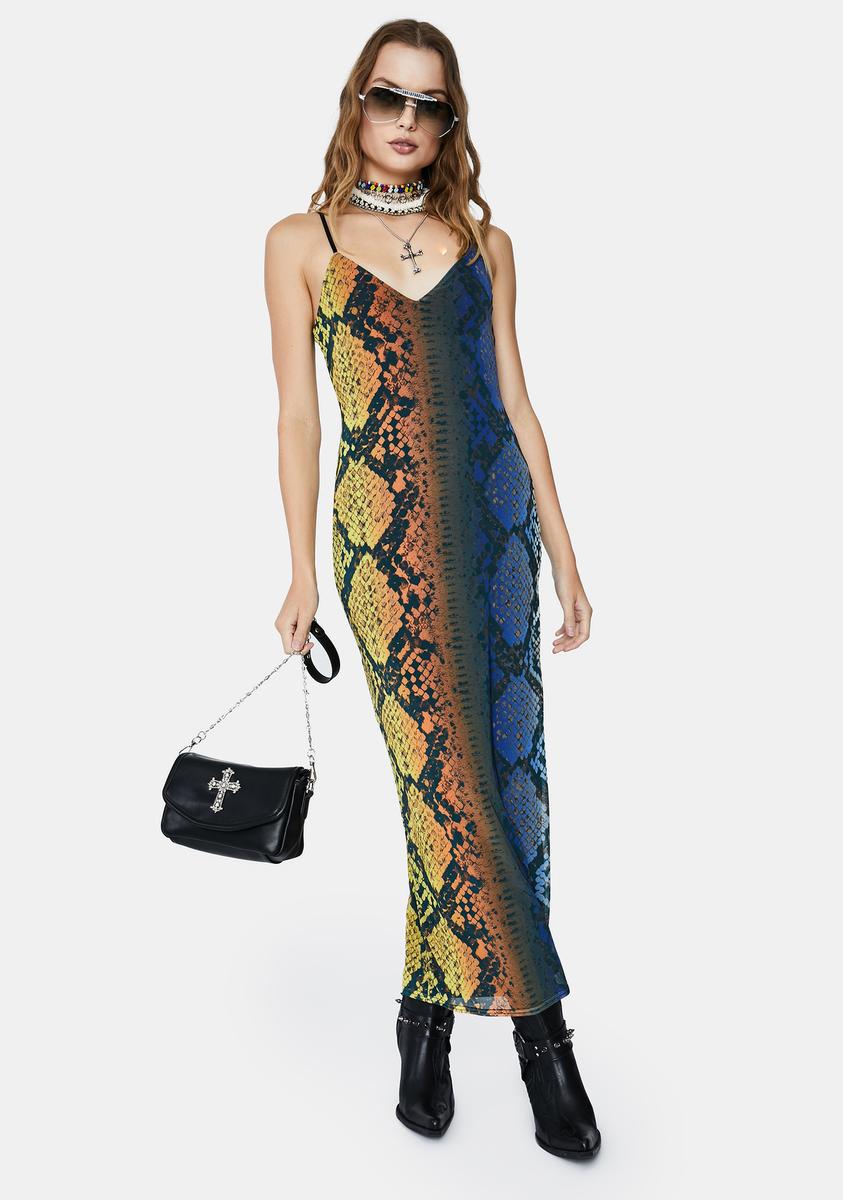 amina maxi dress AFRM Ombre Snake Amina Maxi Dress – Dolls Kill