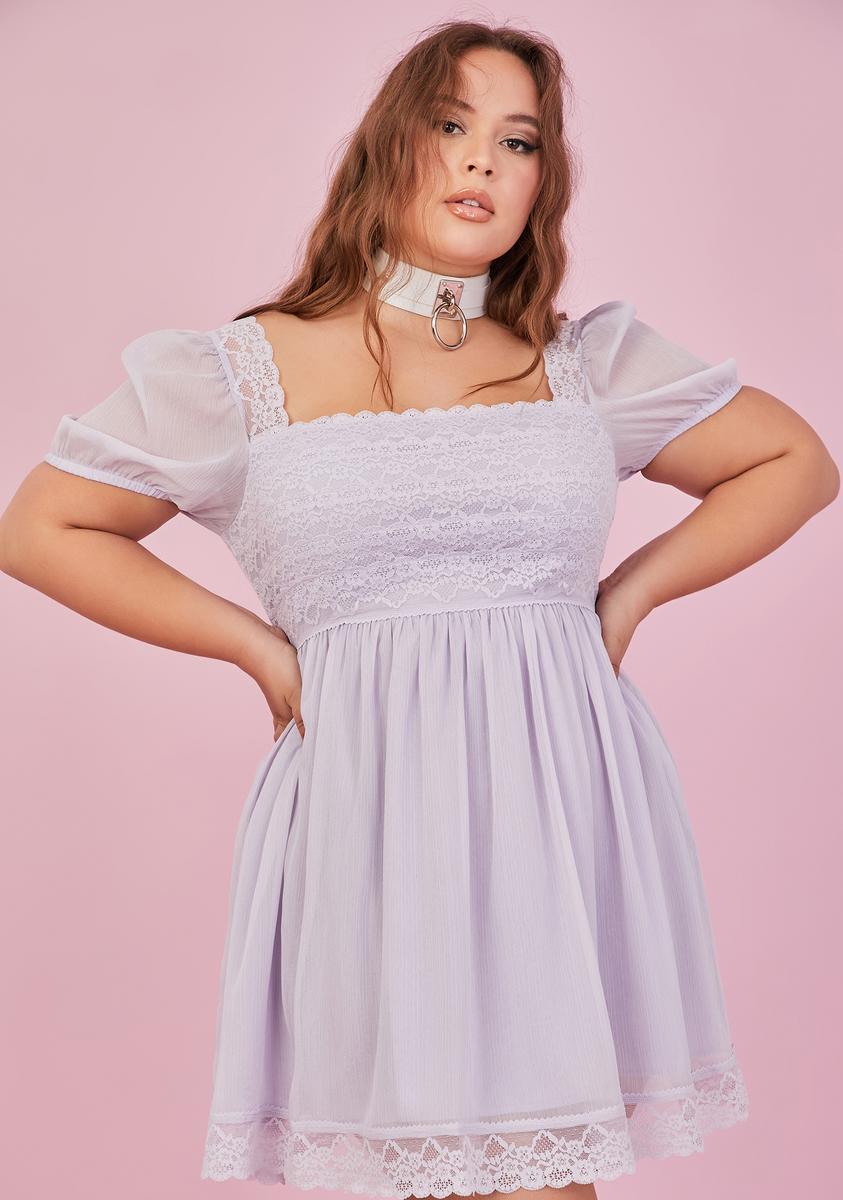 Plus Size Sugar Thrillz Lace Babydoll Dress