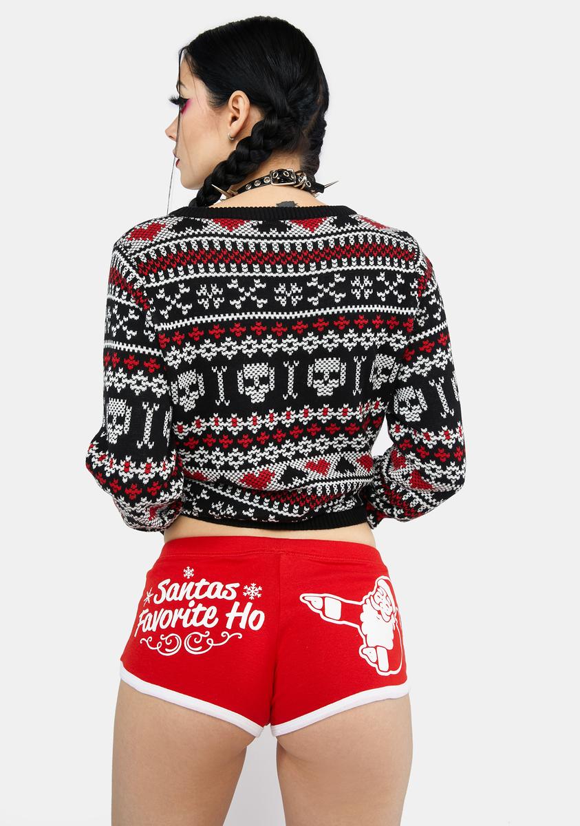Christmas booty best sale shorts