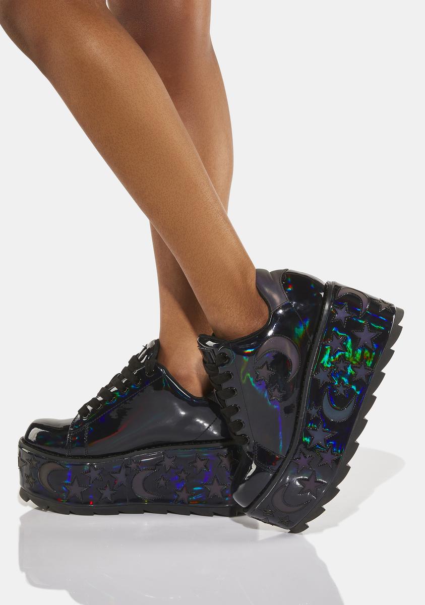 Y.R.U. Reflective Lala Luna Platform Sneakers Dolls Kill