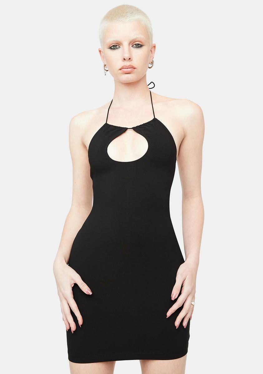 keyhole dress bodycon Blue Keyhole Dress – The Diamond Boutique main image 1