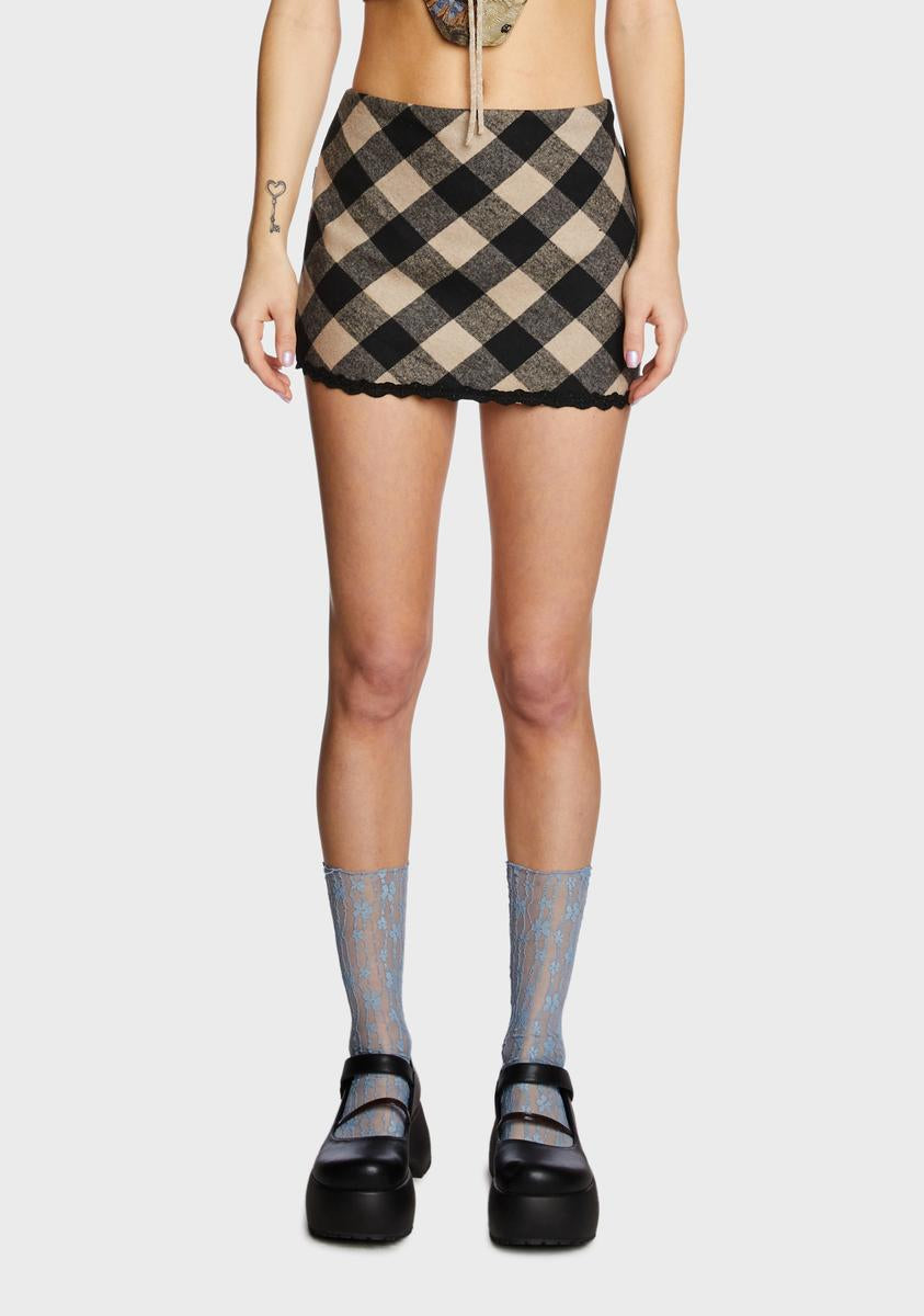 Checkered skirt dolls kill deals