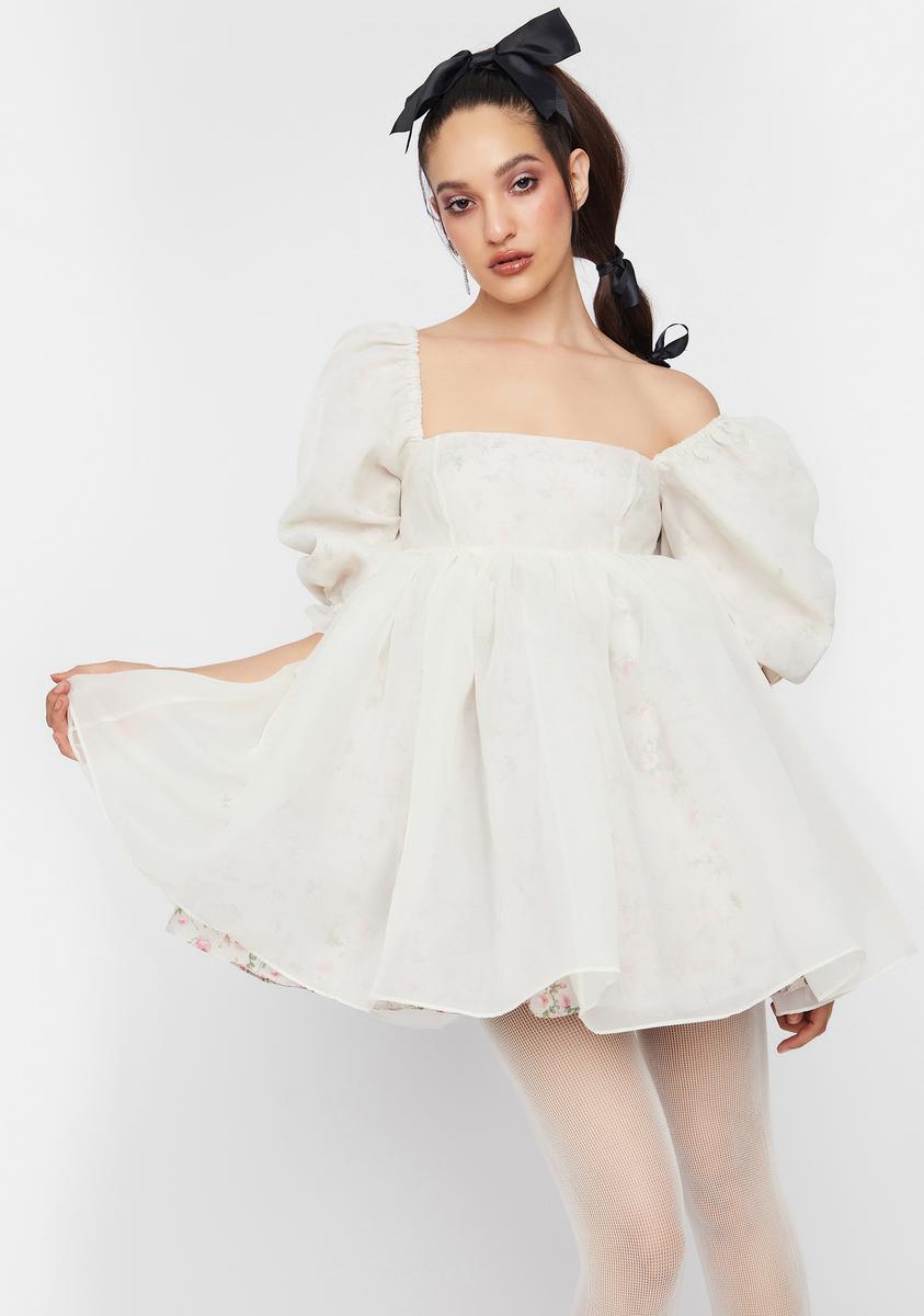 selkie white dress Selkie The Heritage Rose Puff Dress – Dolls Kill