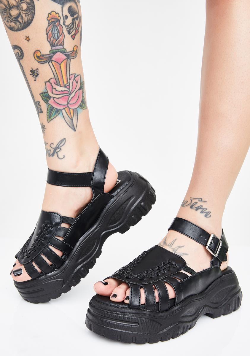 T.U.K. Midnight Wave Platform Creeper Sandal Dolls Kill