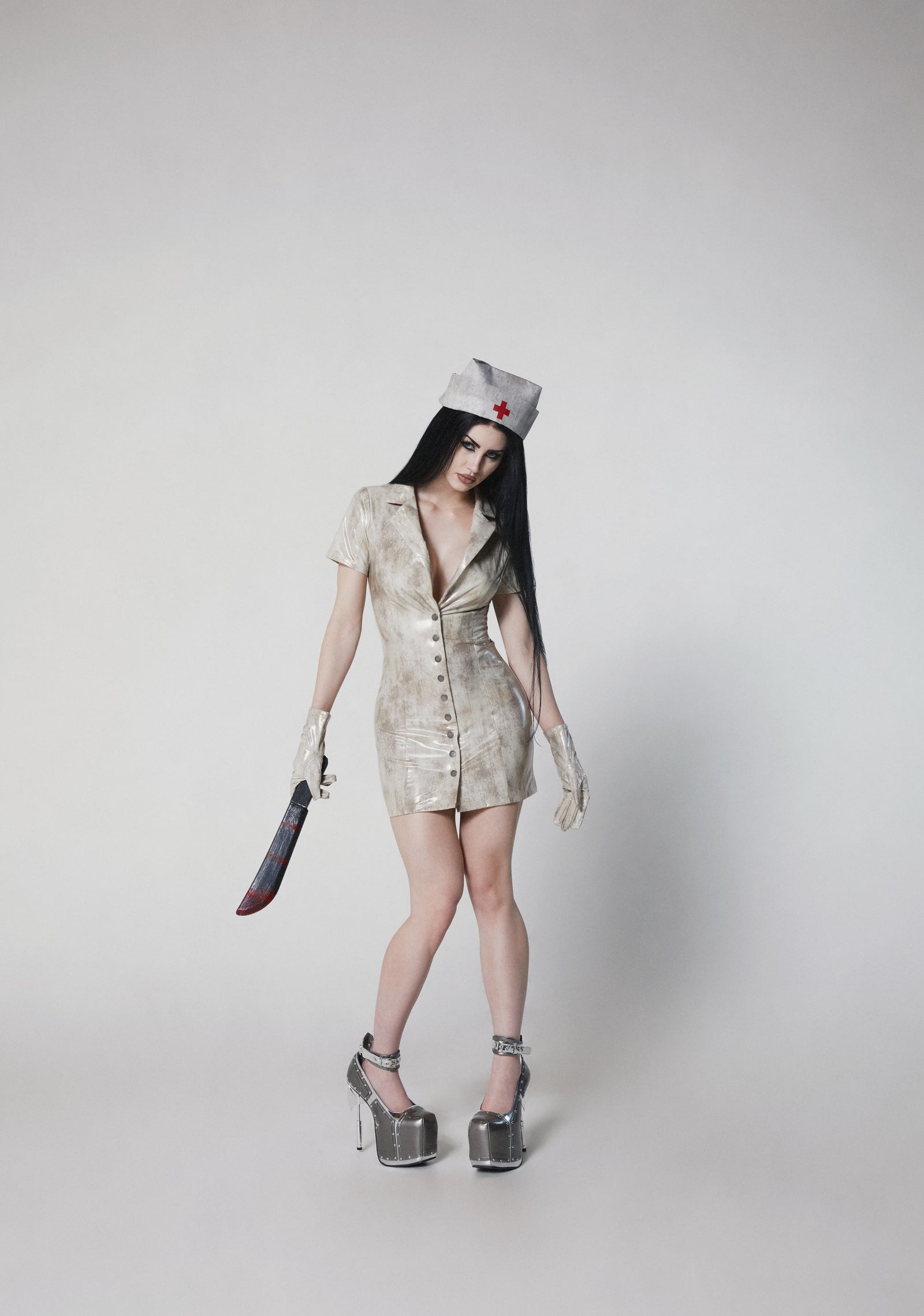 Bubble Head Nurse Costume