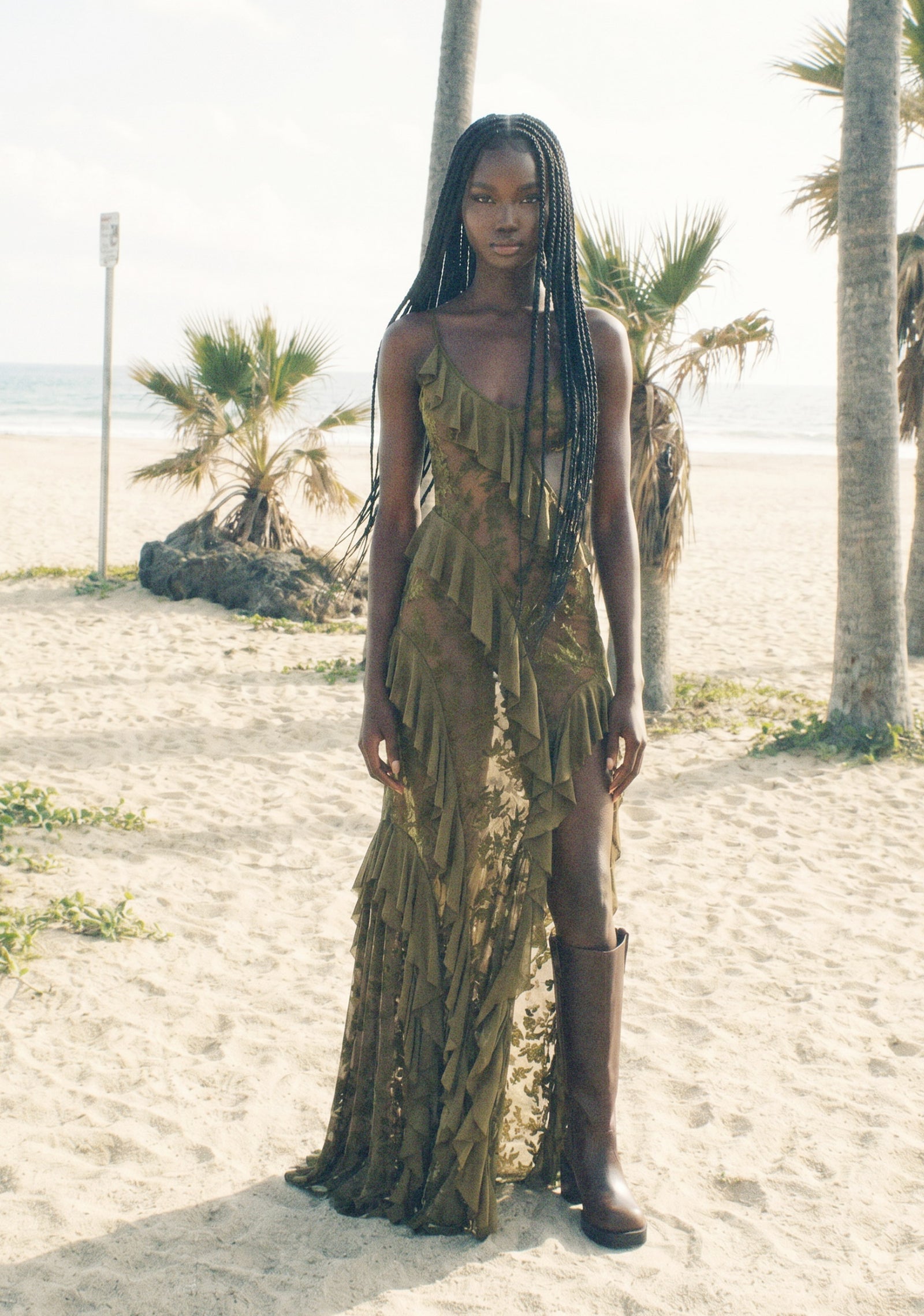 Rebel Mon Amour Maxi Dress - Velvet Green