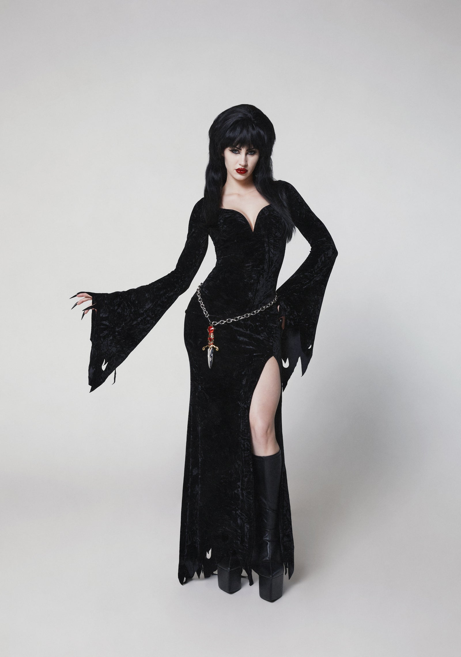 Dark Mistress Costume with Wig