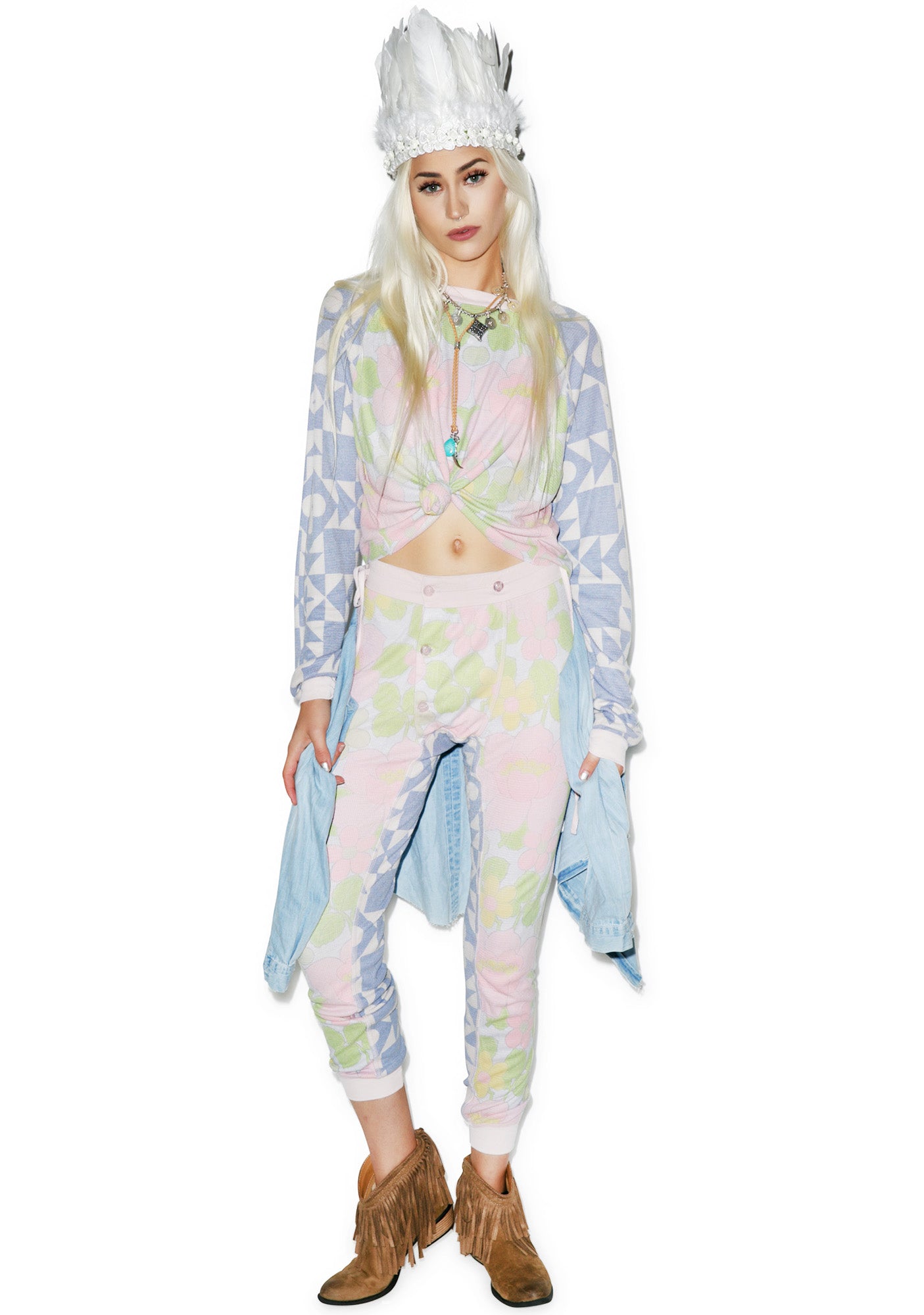 Italian Mosaic Campfire Leggings