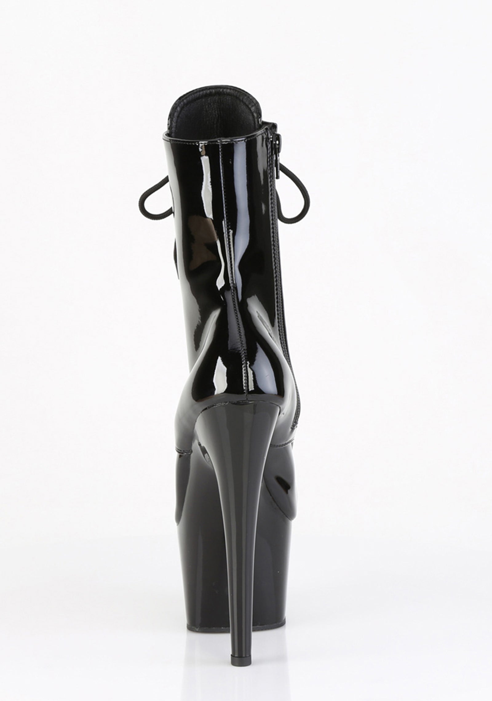 Adore-1020 Platform Ankle Steel Toe Boots-Black
