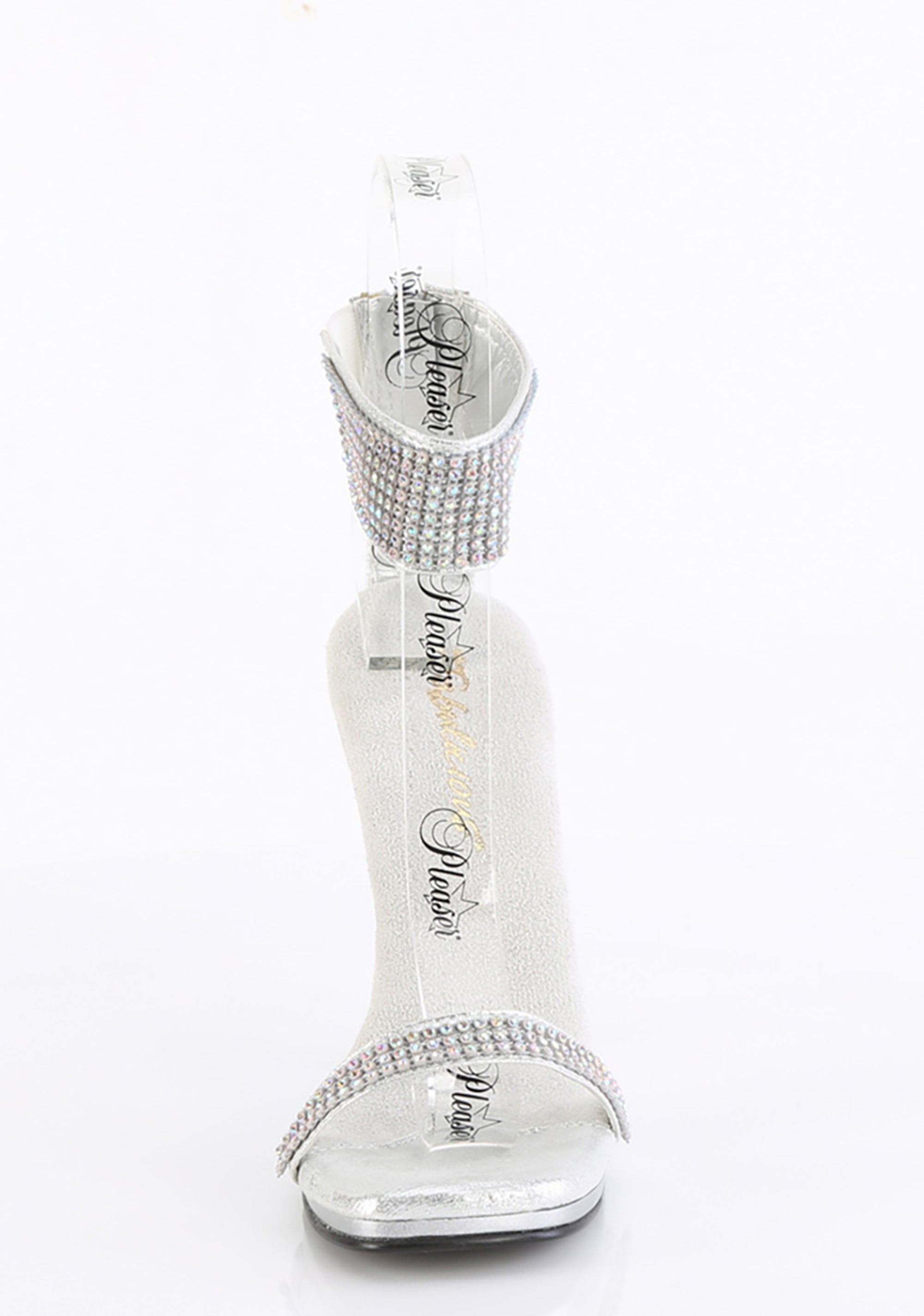 Chic-40 Rhinestone Heels - Silver