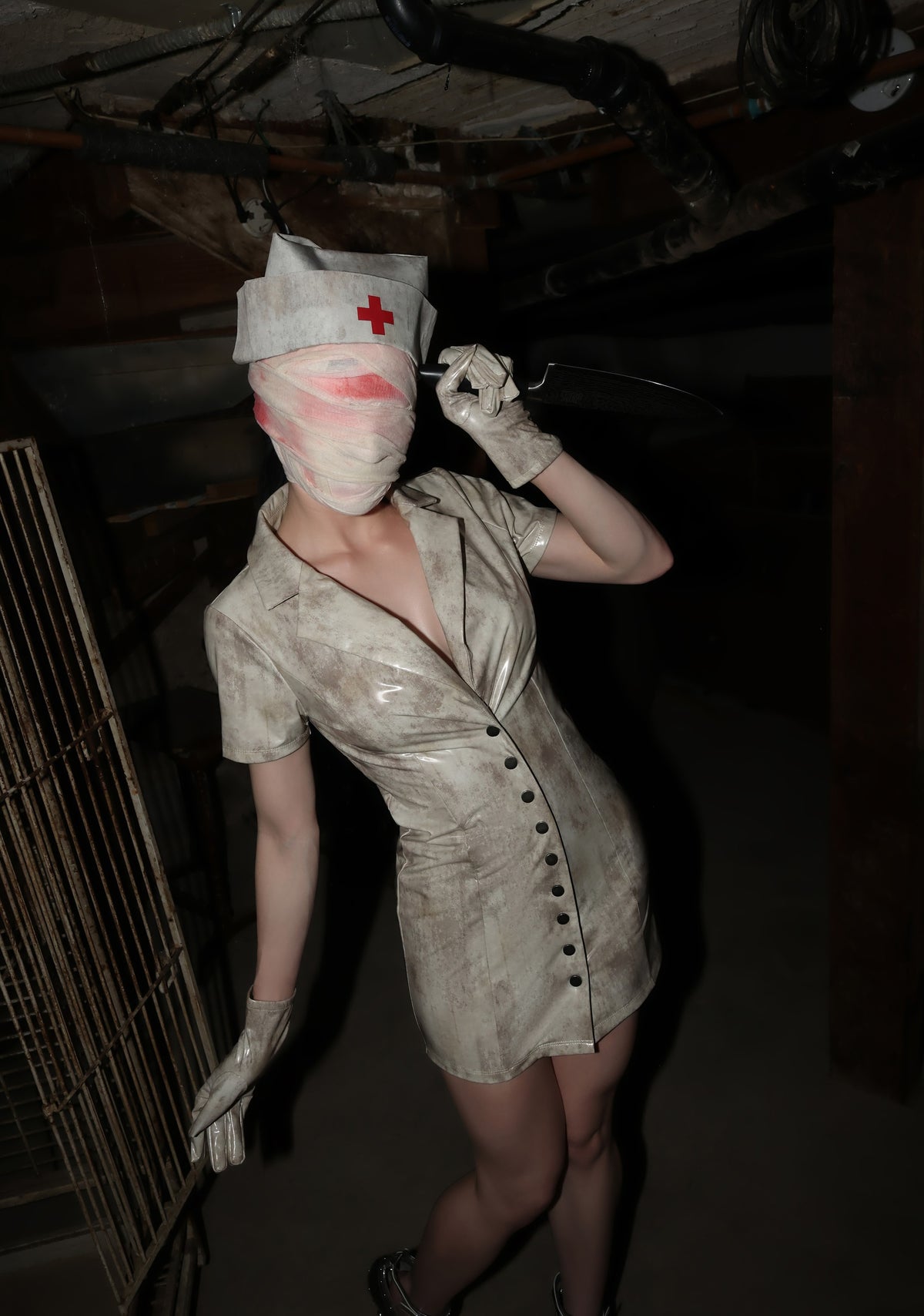 Bubble Head Nurse Costume