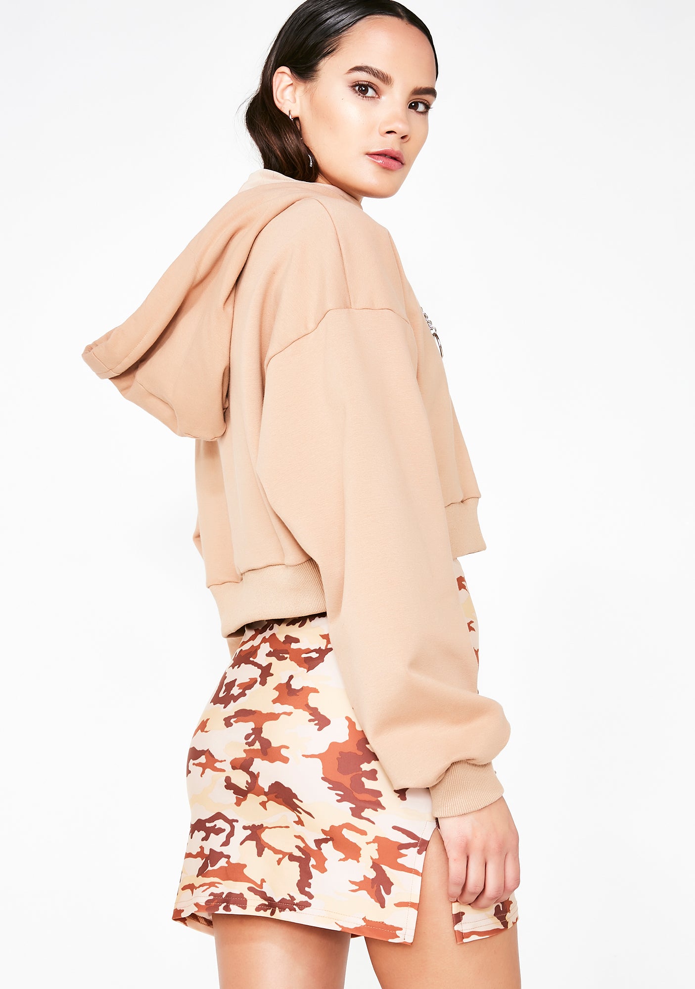 Sand Camo Mini Skirt Dolls Kill