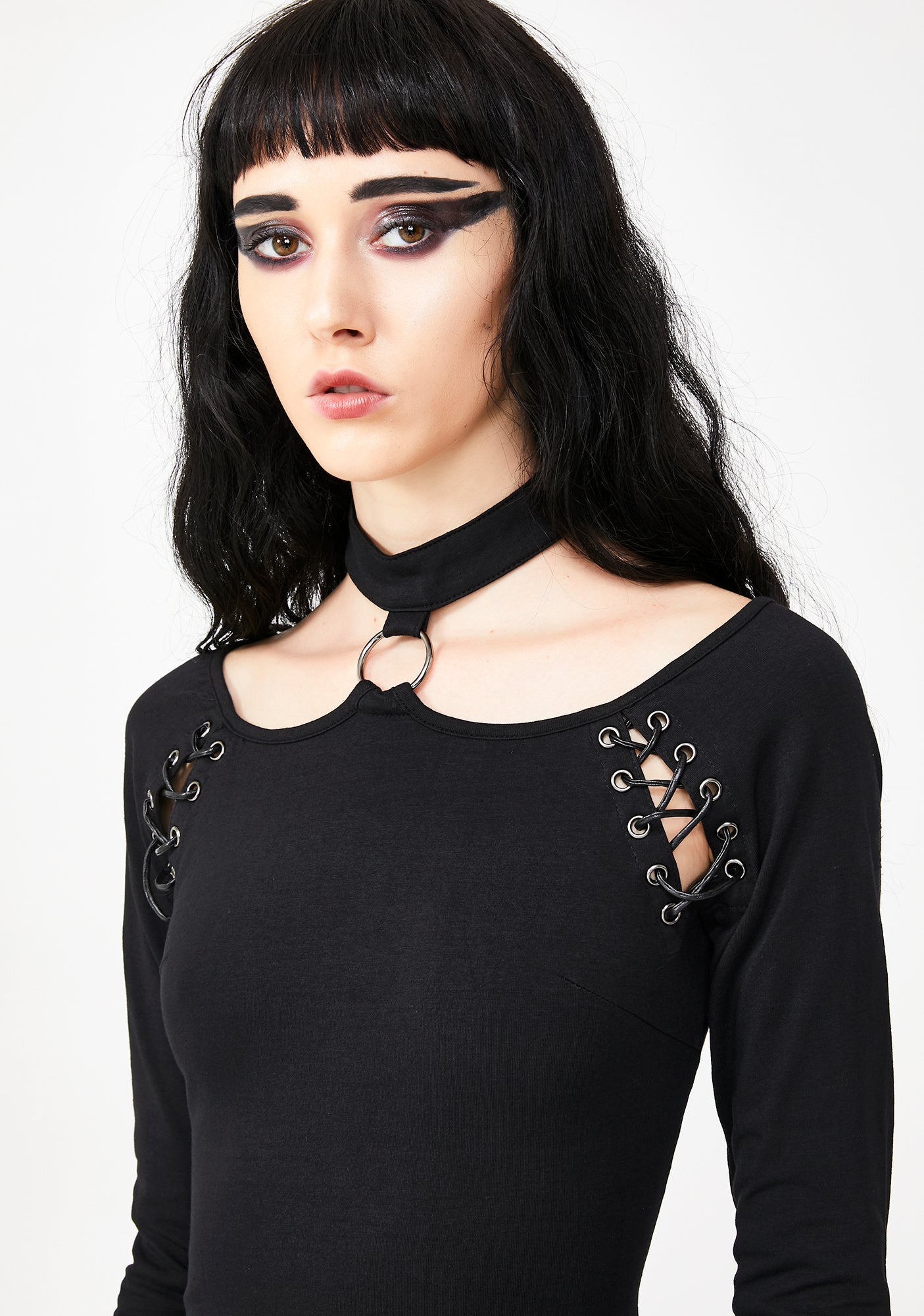 dolls kill long sleeve dress Class Clique Long Sleeve Dress