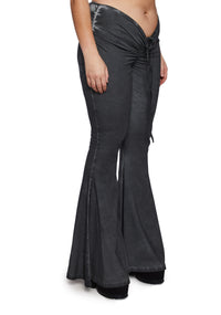 Plus Reverb V-Cut Washed Bell Bottoms