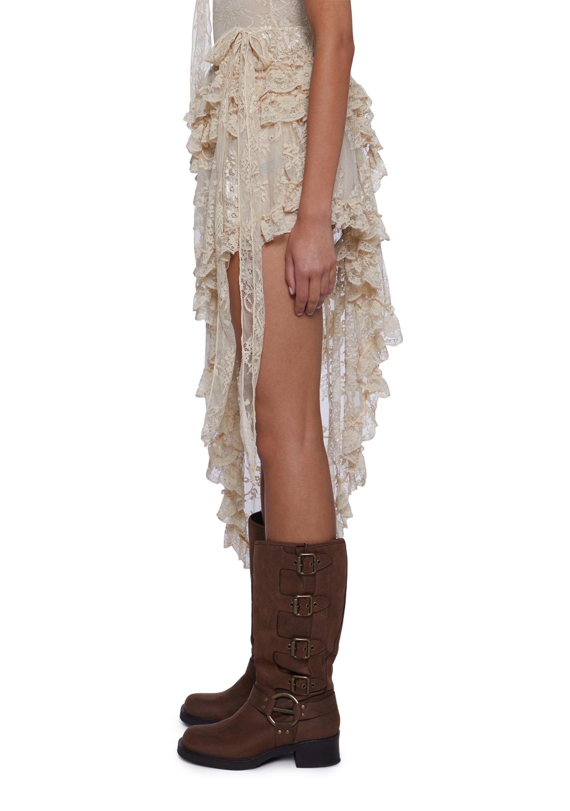 Seductive Silence Midi Dress - Champagne