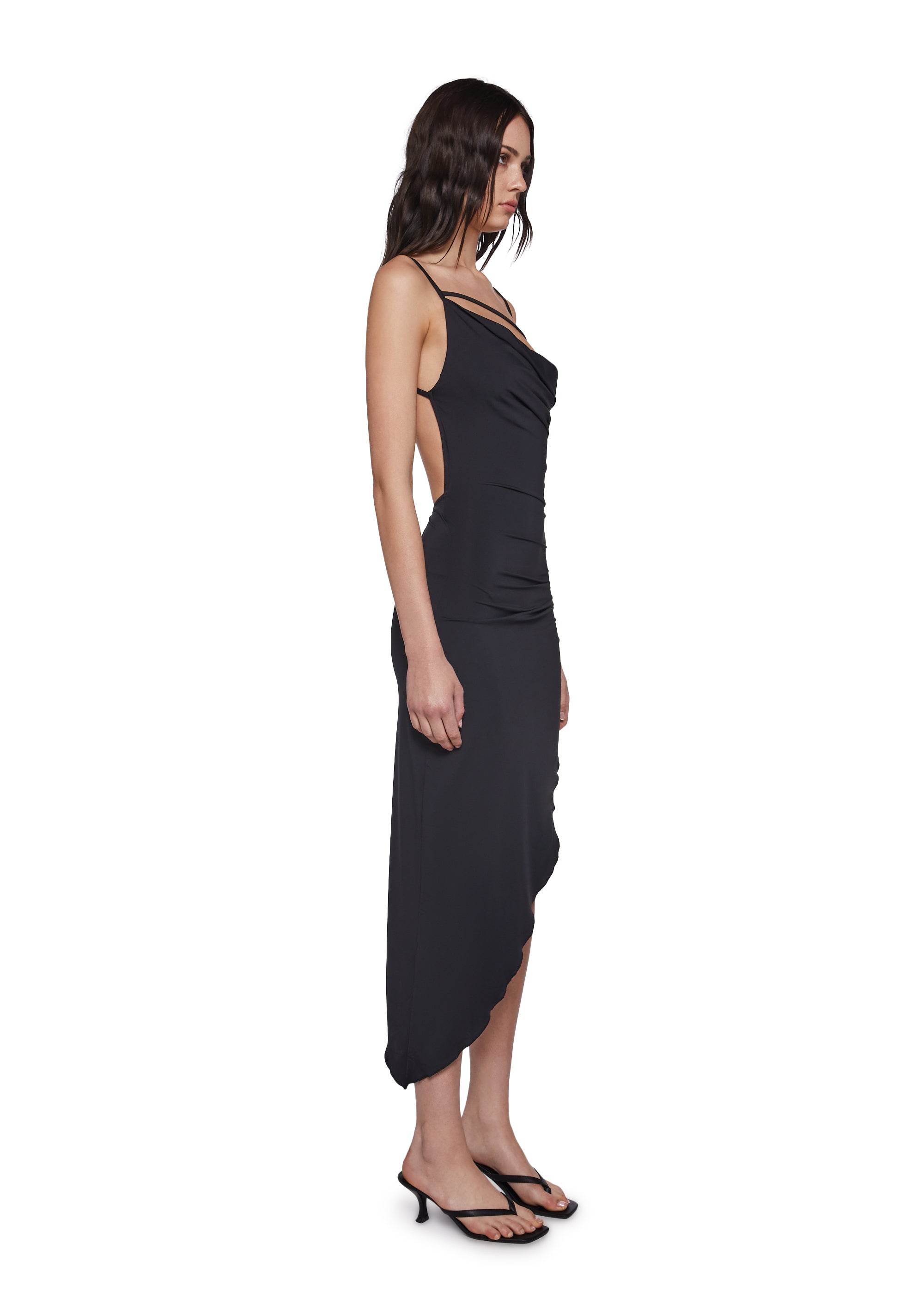 Whitney Asymmetrical Dress Black / 1X Whitney Asymmetrical Dress Black / 1X