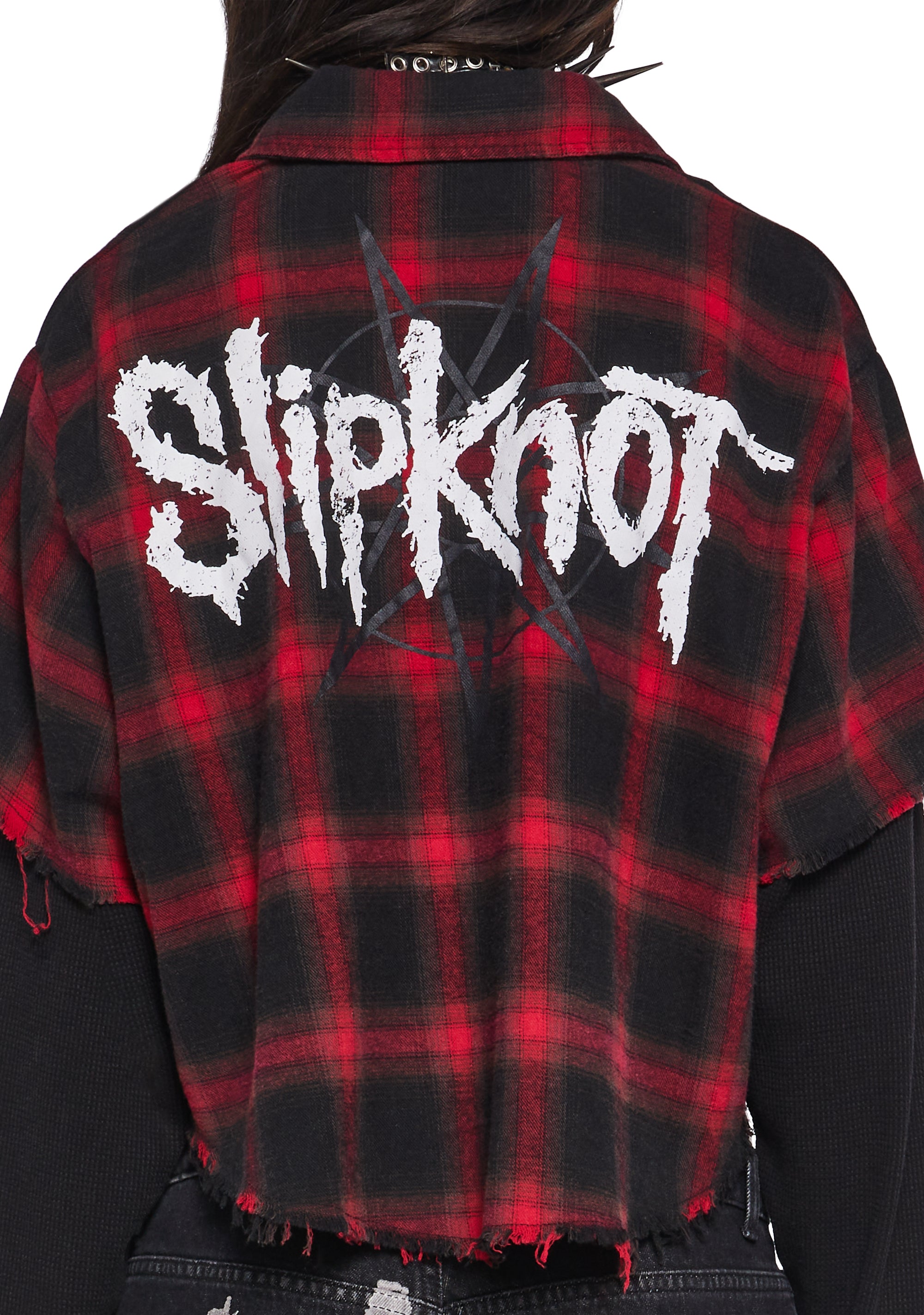 The Nameless Cropped Flannel Top