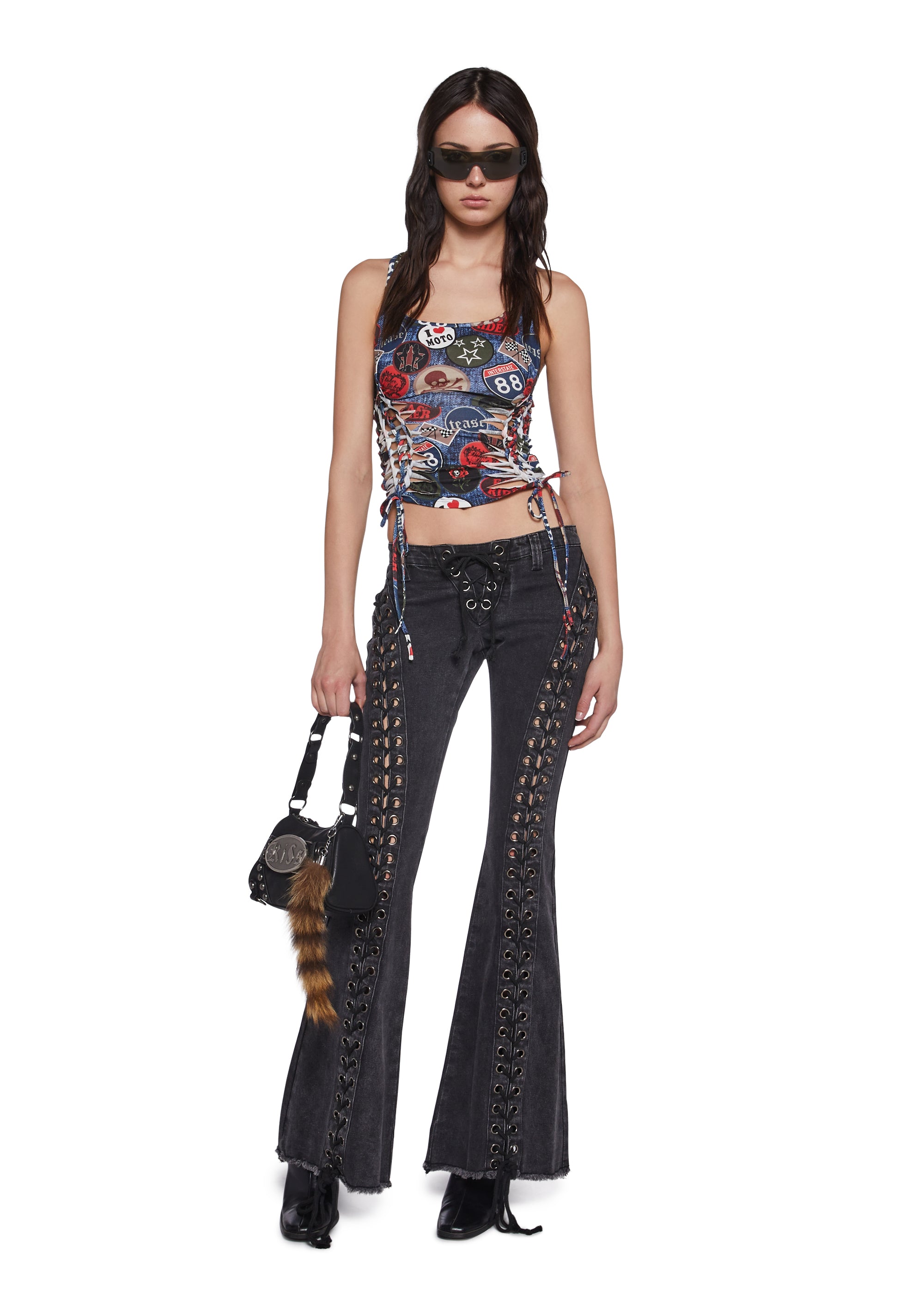 Sightseeing Slashed Tank Top