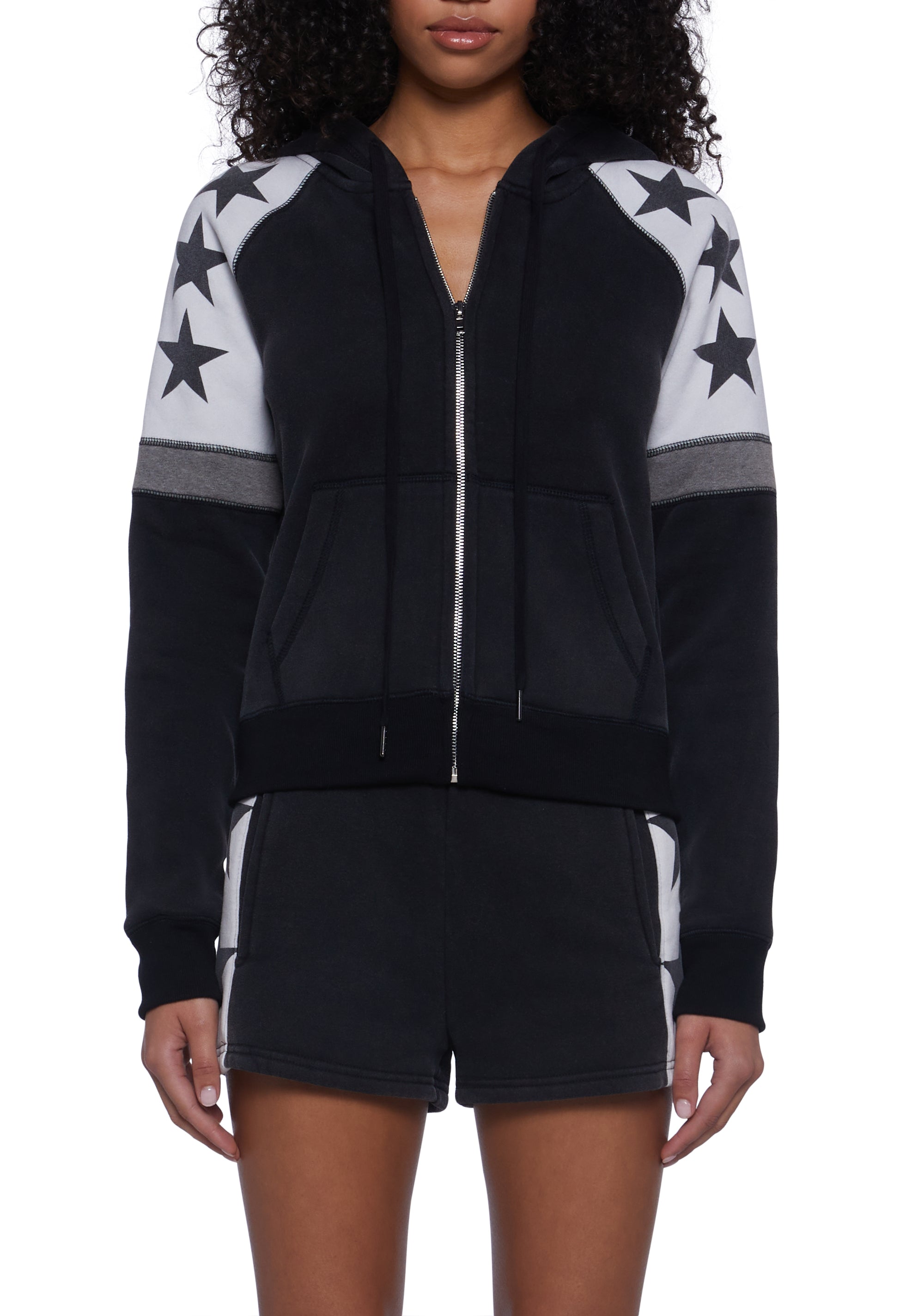 Starry Zip Up Hoodie