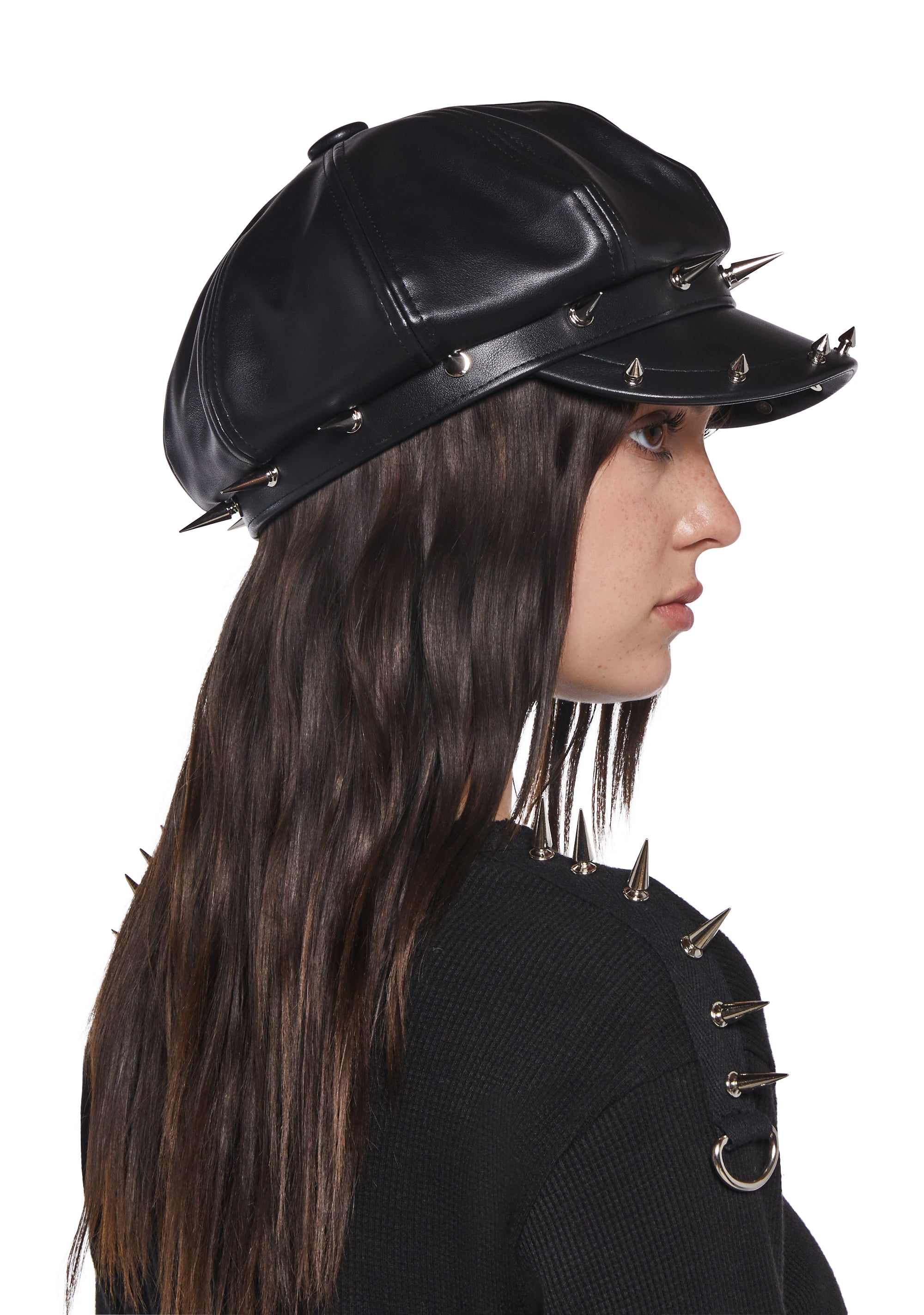 SPIKED BIKER HAT