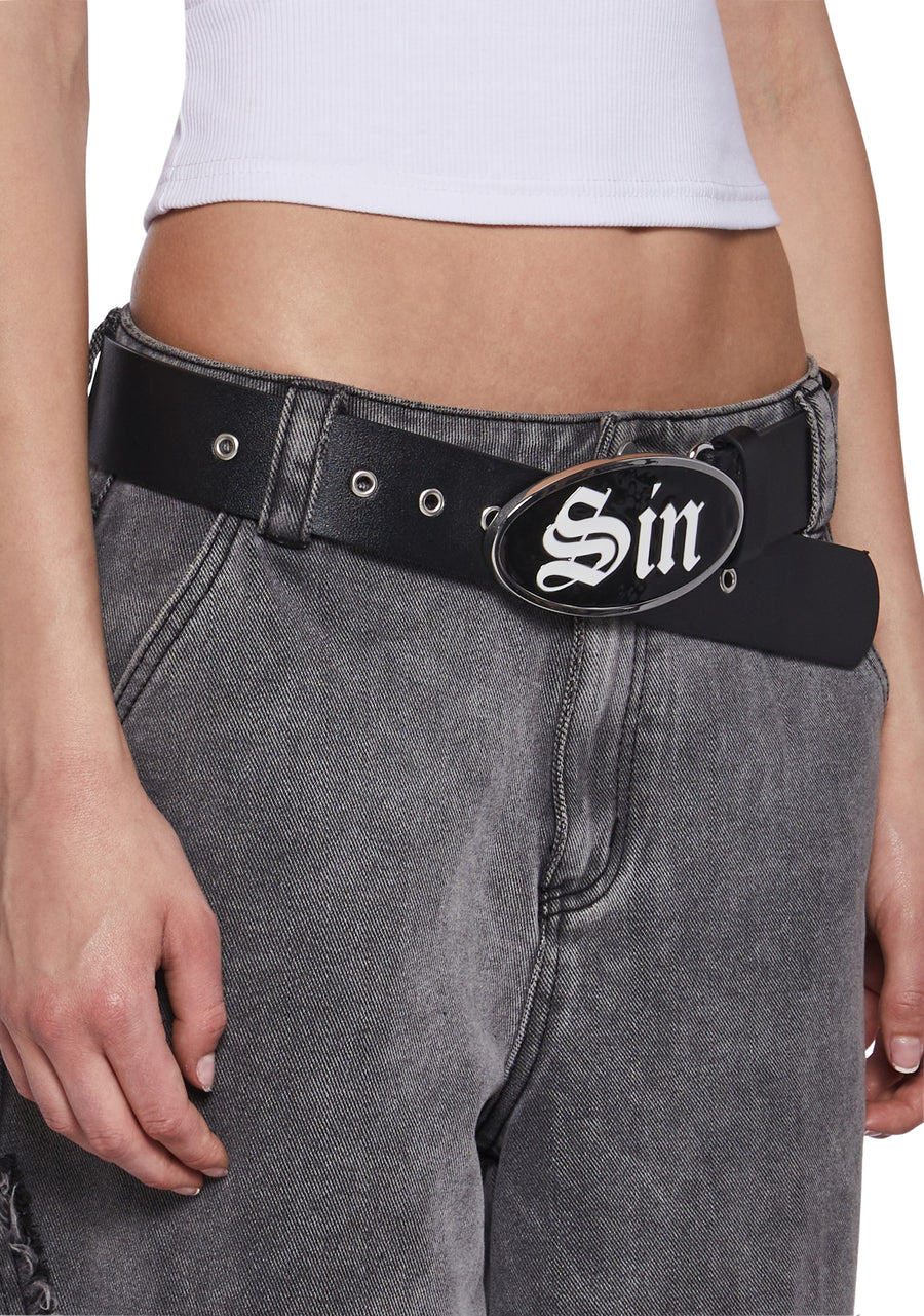 Sofie Belted Skirt - Black