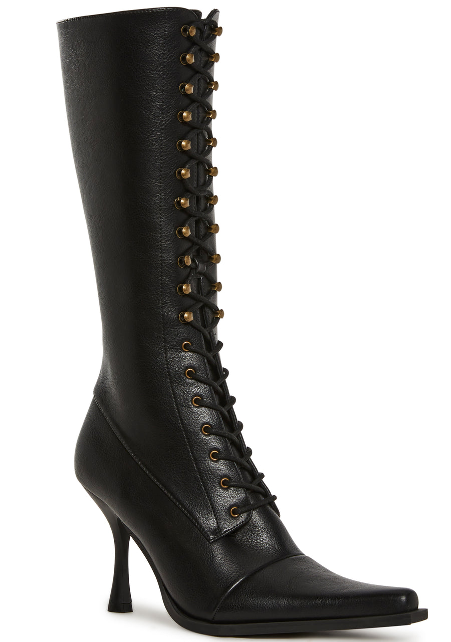 LANA LACE UP BLACK - alternate