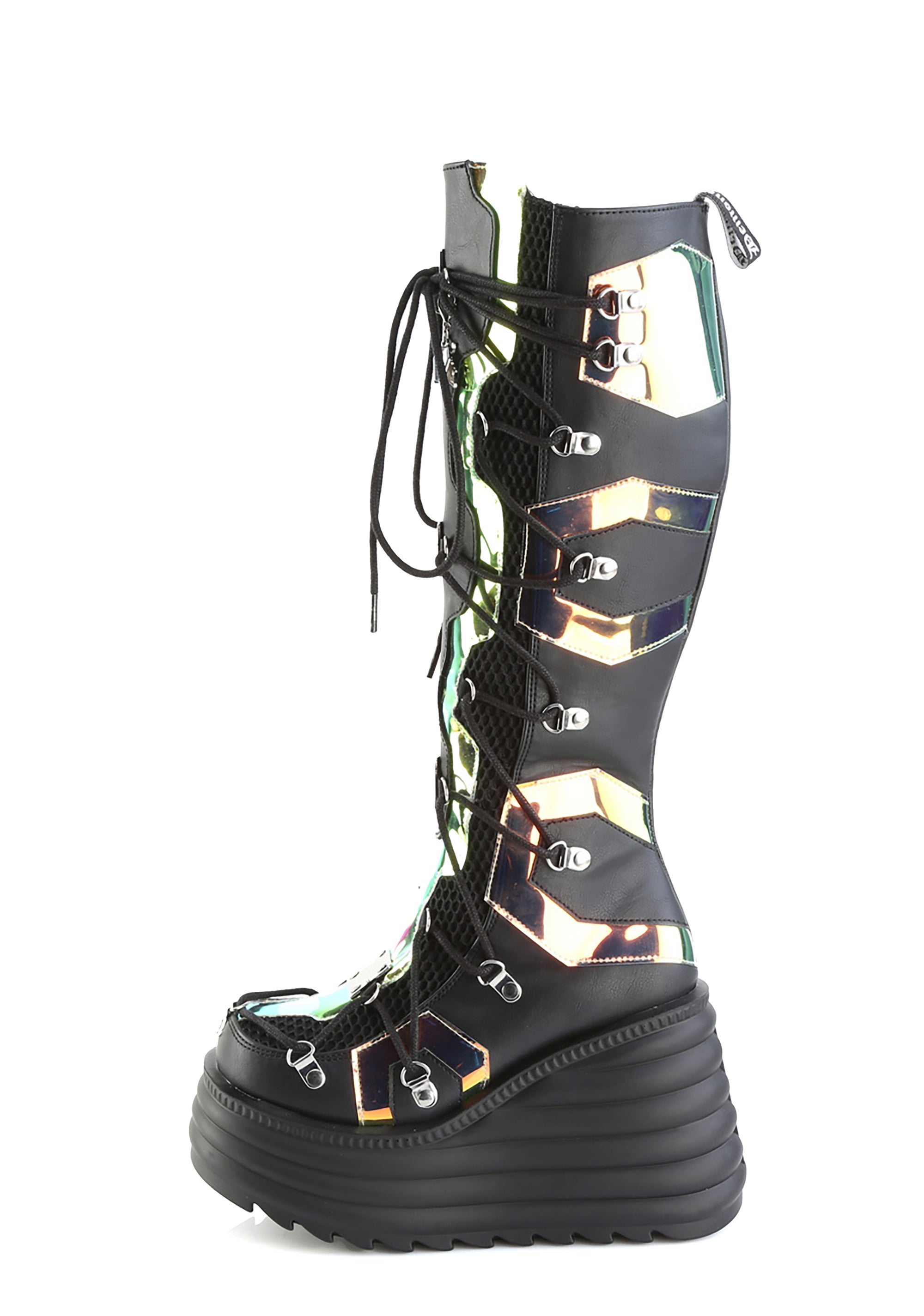 [DEMONIA] ブレイズ Blaze152 Demonia Blaze-152 Platform Boots With LED Skeleton Coffin