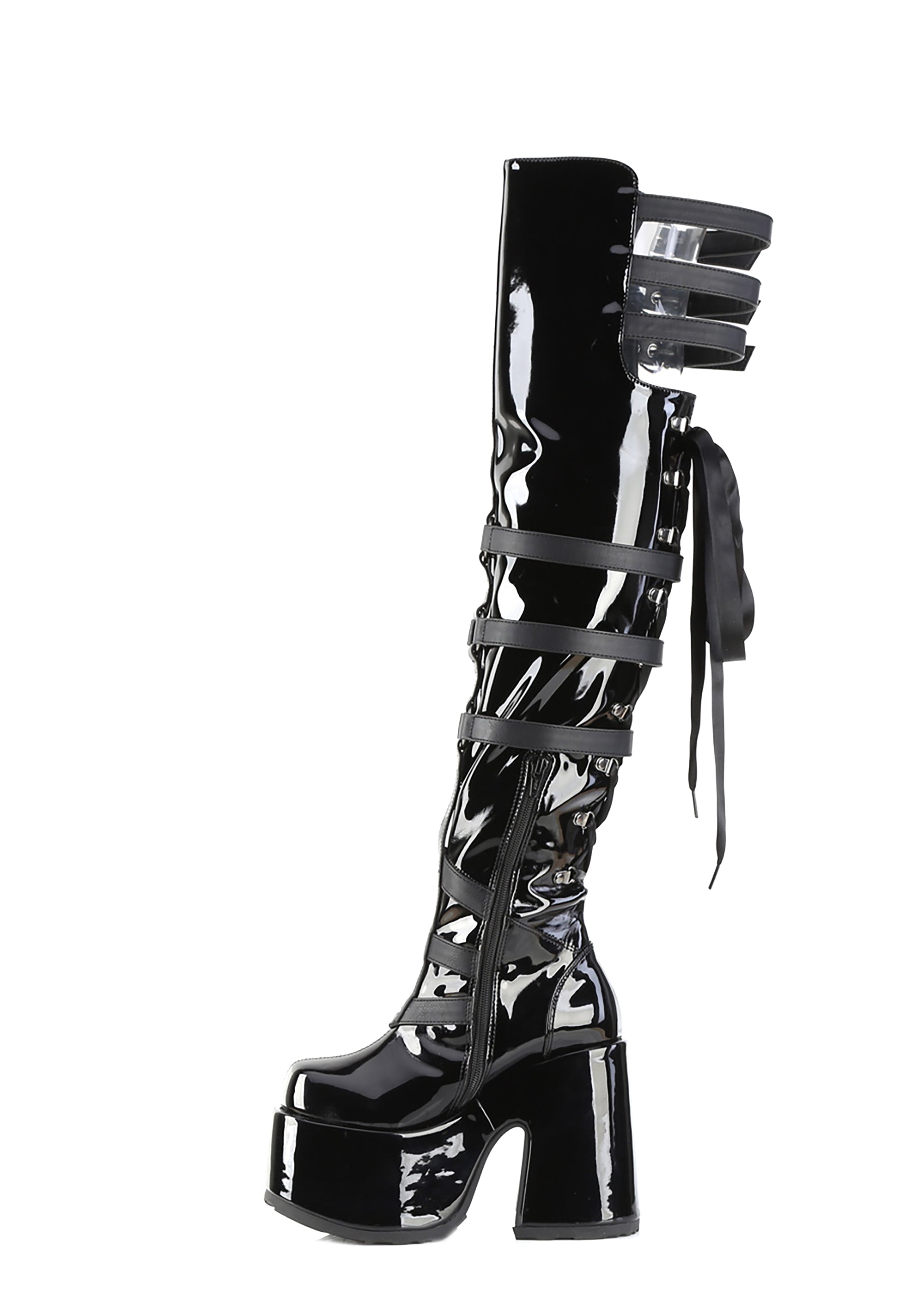 Camel-308 Thigh High Boots