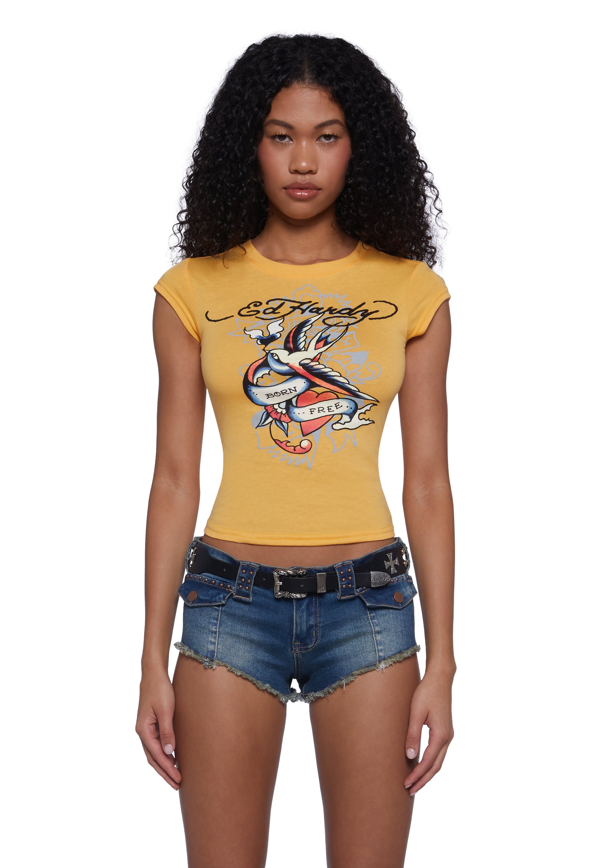Swallow Cap Sleeve Tee