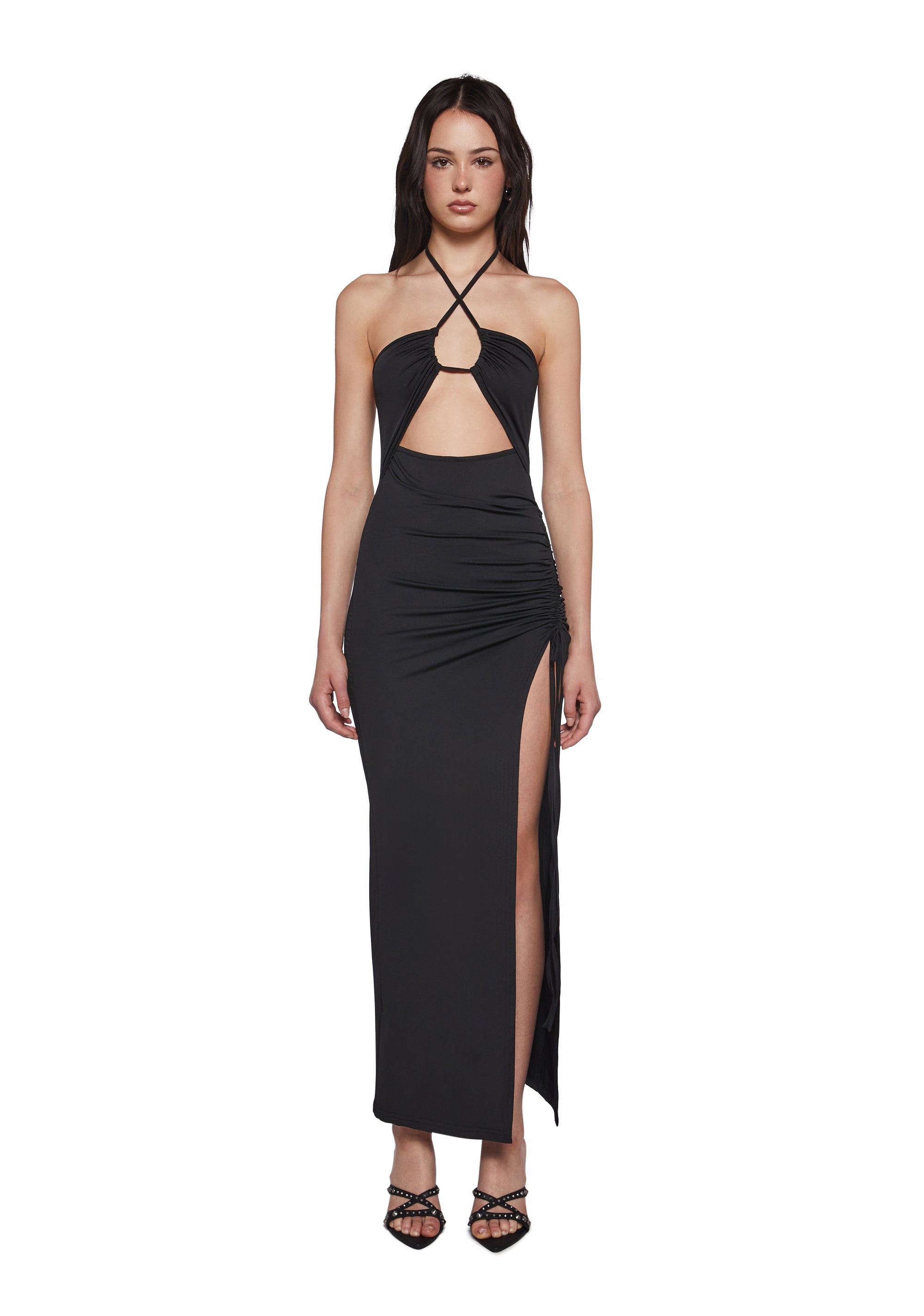 Womens Sexy Backless Maxi Dress