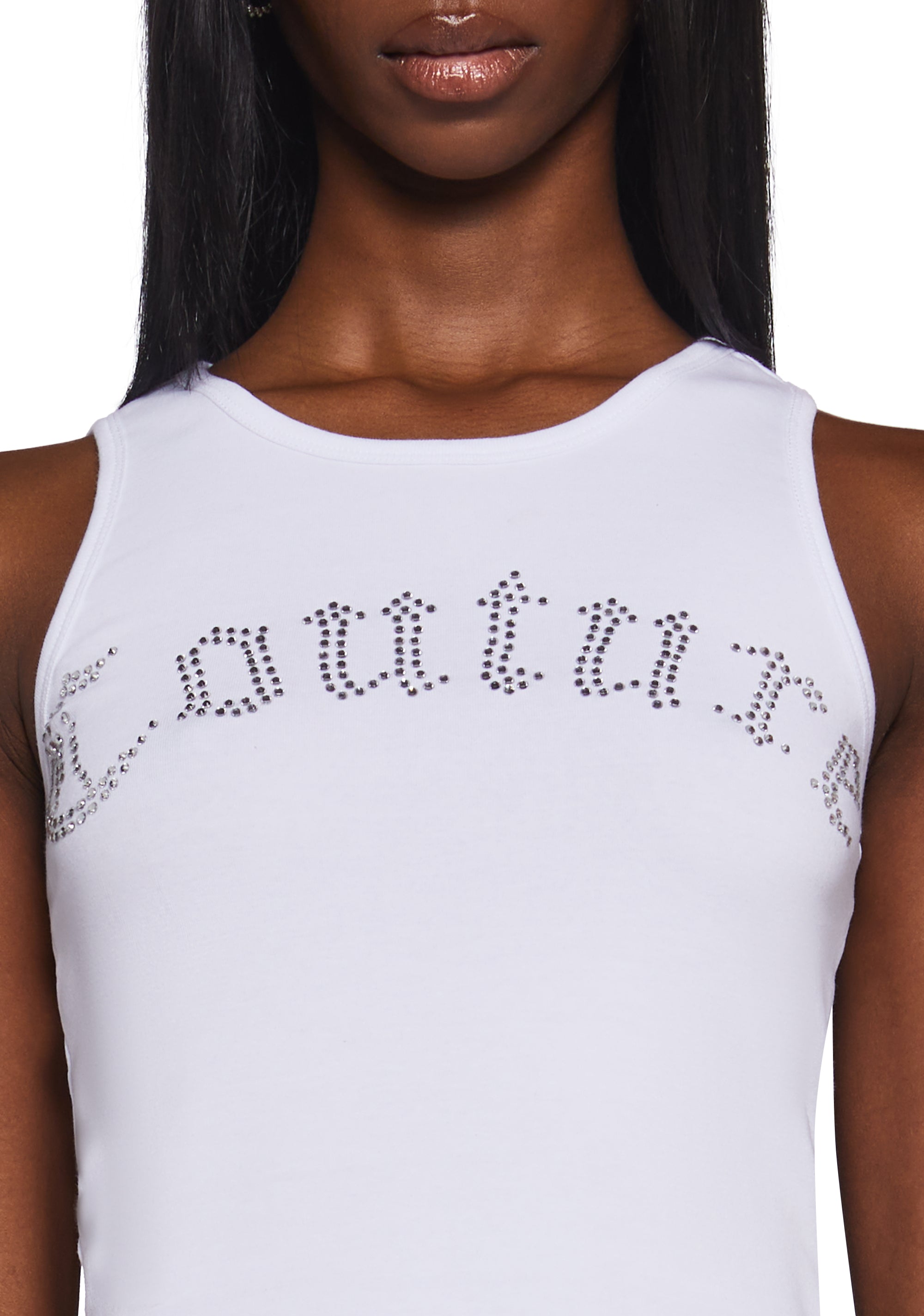 Juicy Couture OG Big Bling Couture Tank Top - White – Dolls Kill