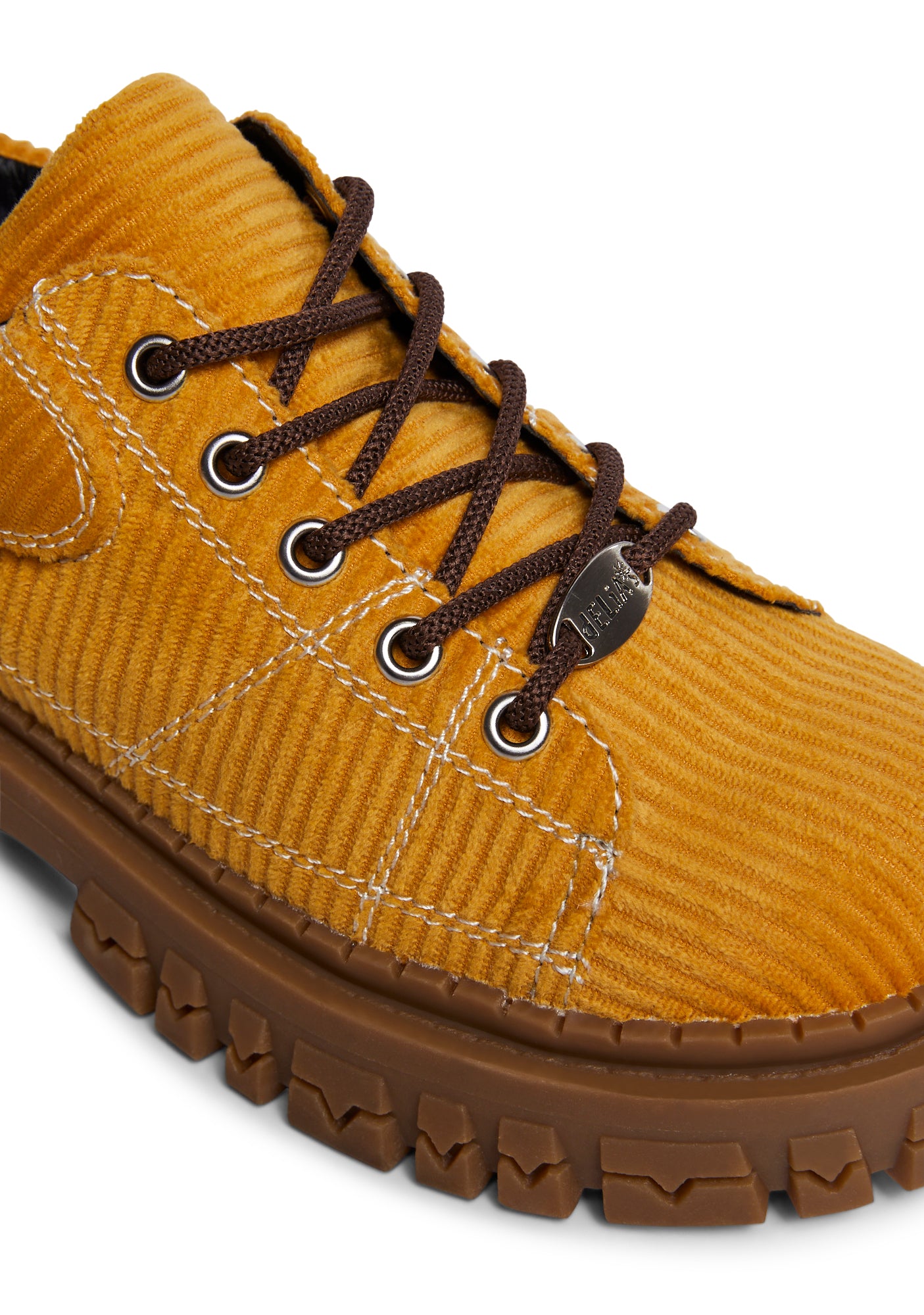 Delia's Platform Corduroy Oxford Shoes - Yellow – Dolls Kill