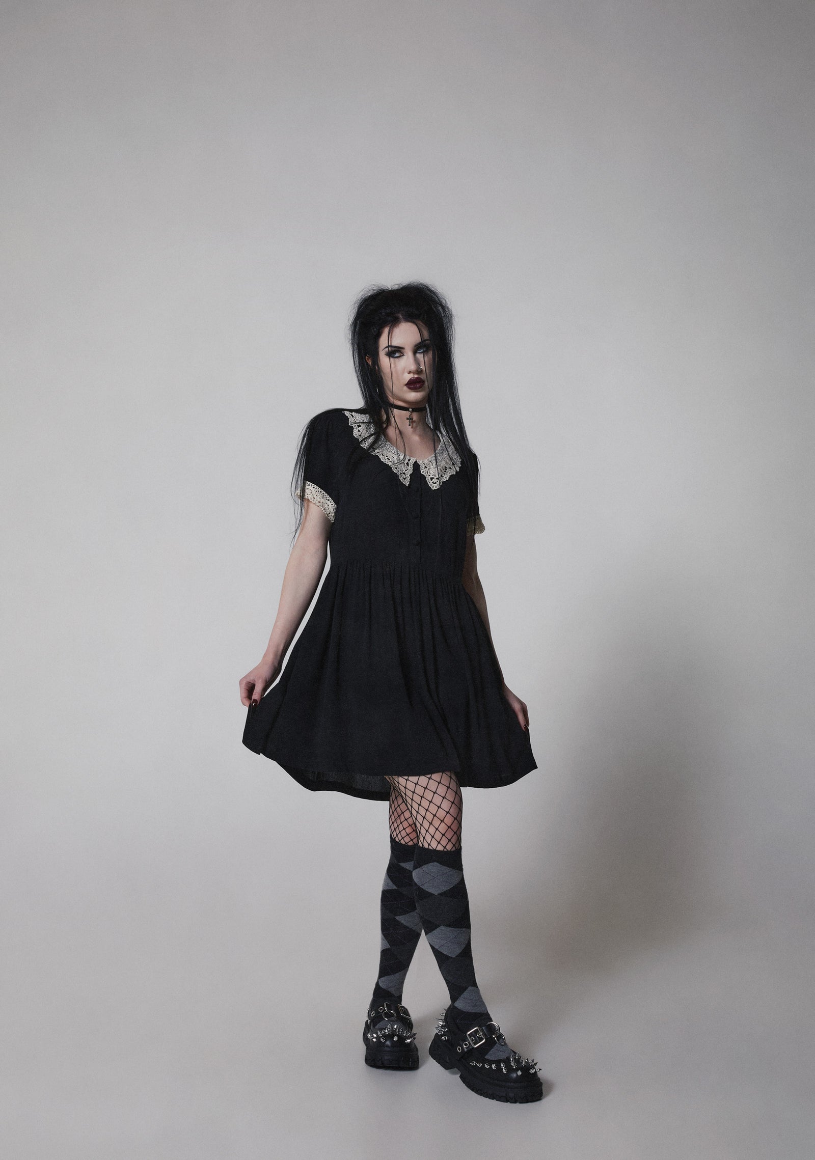 Goth Doll Mini Dress