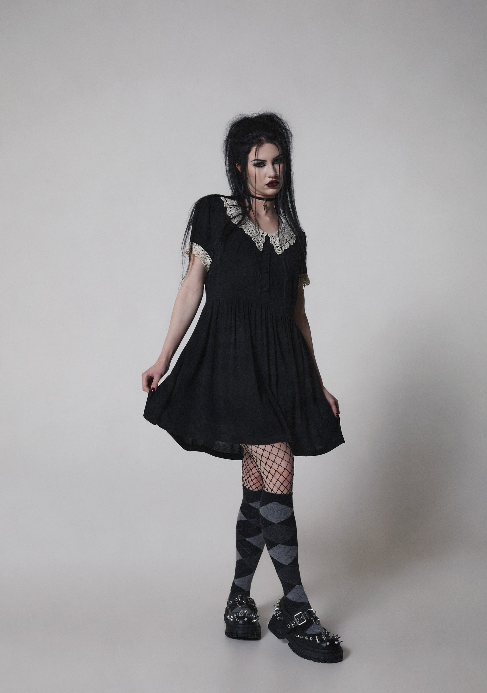Goth Doll Mini Dress