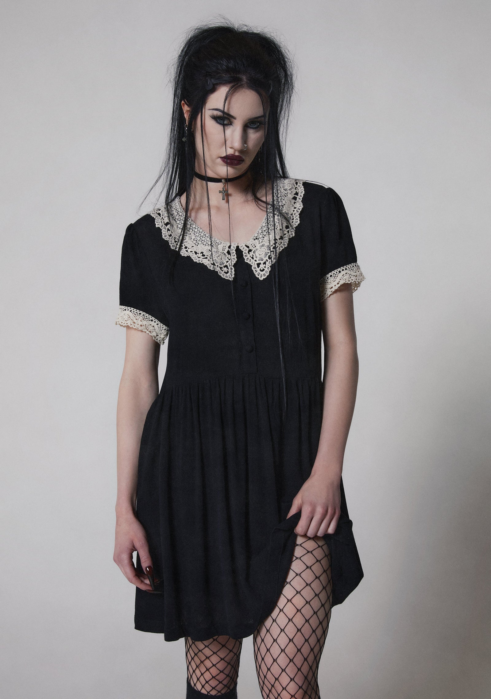 Goth Doll Mini Dress