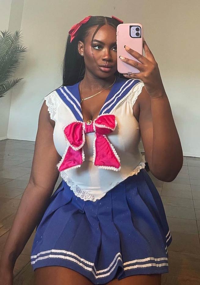 Sexy Sailor Moon Costume Set - White/Blue – Dolls Kill
