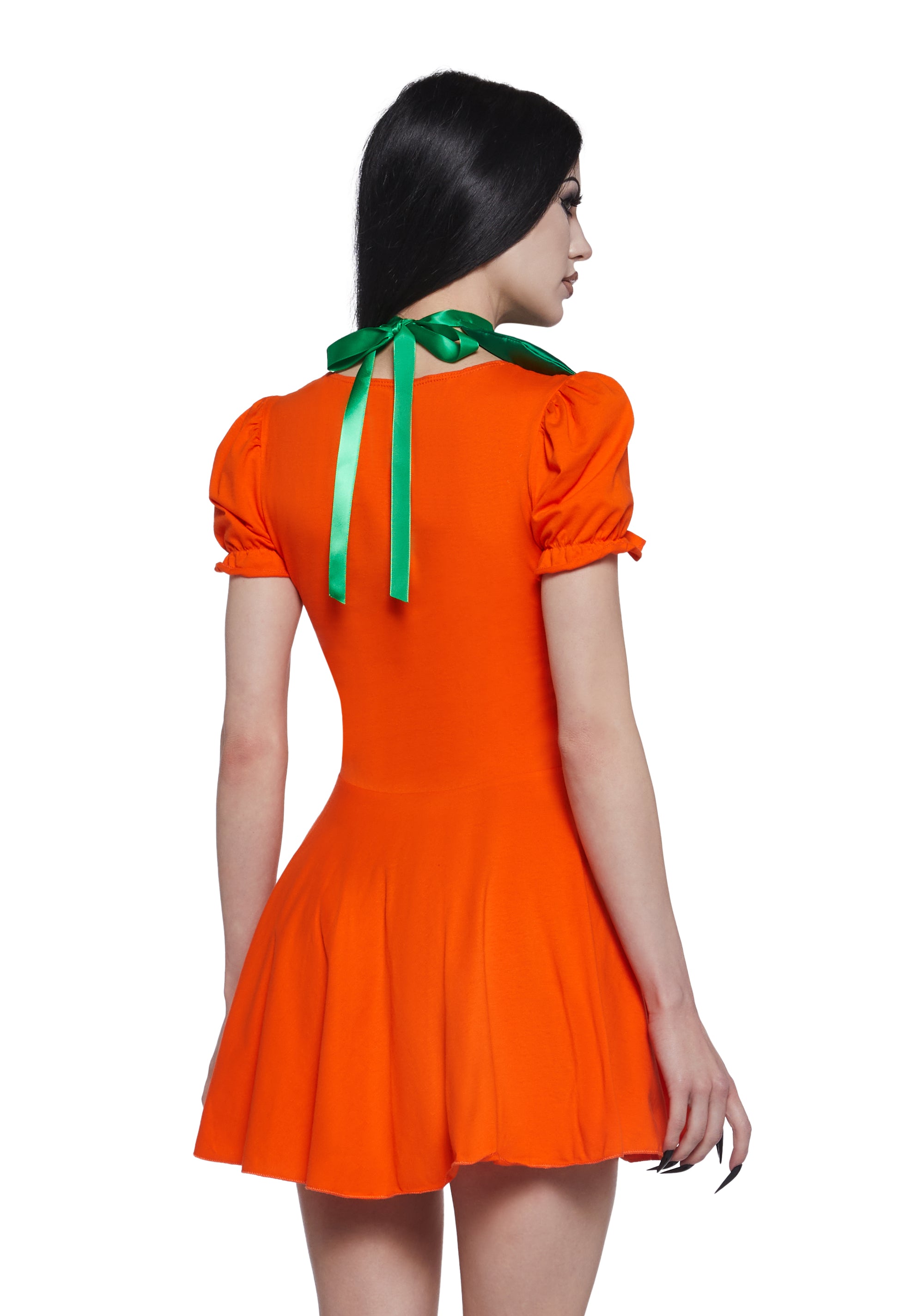 Happy Pumpkin Mini Dress - ORANGE / SMALL Happy Pumpkin Mini Dress - ORANGE / SMALL