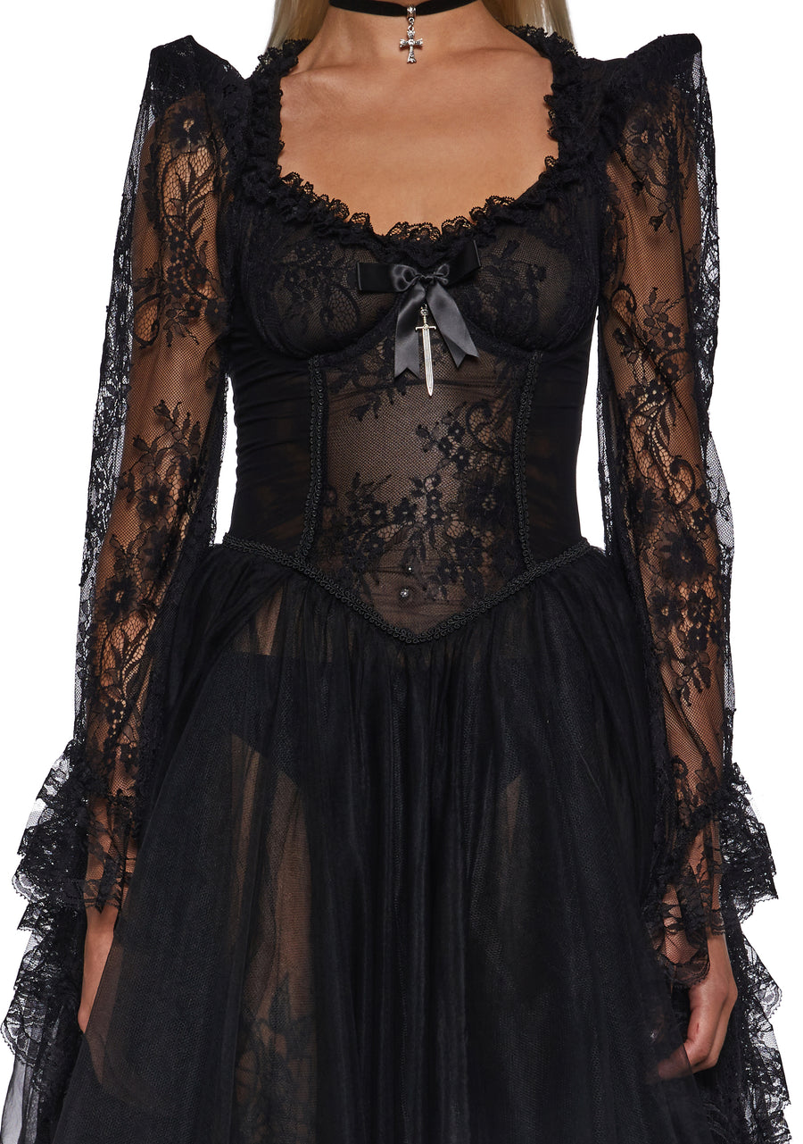 Dance With Death Lace Dress - alternate