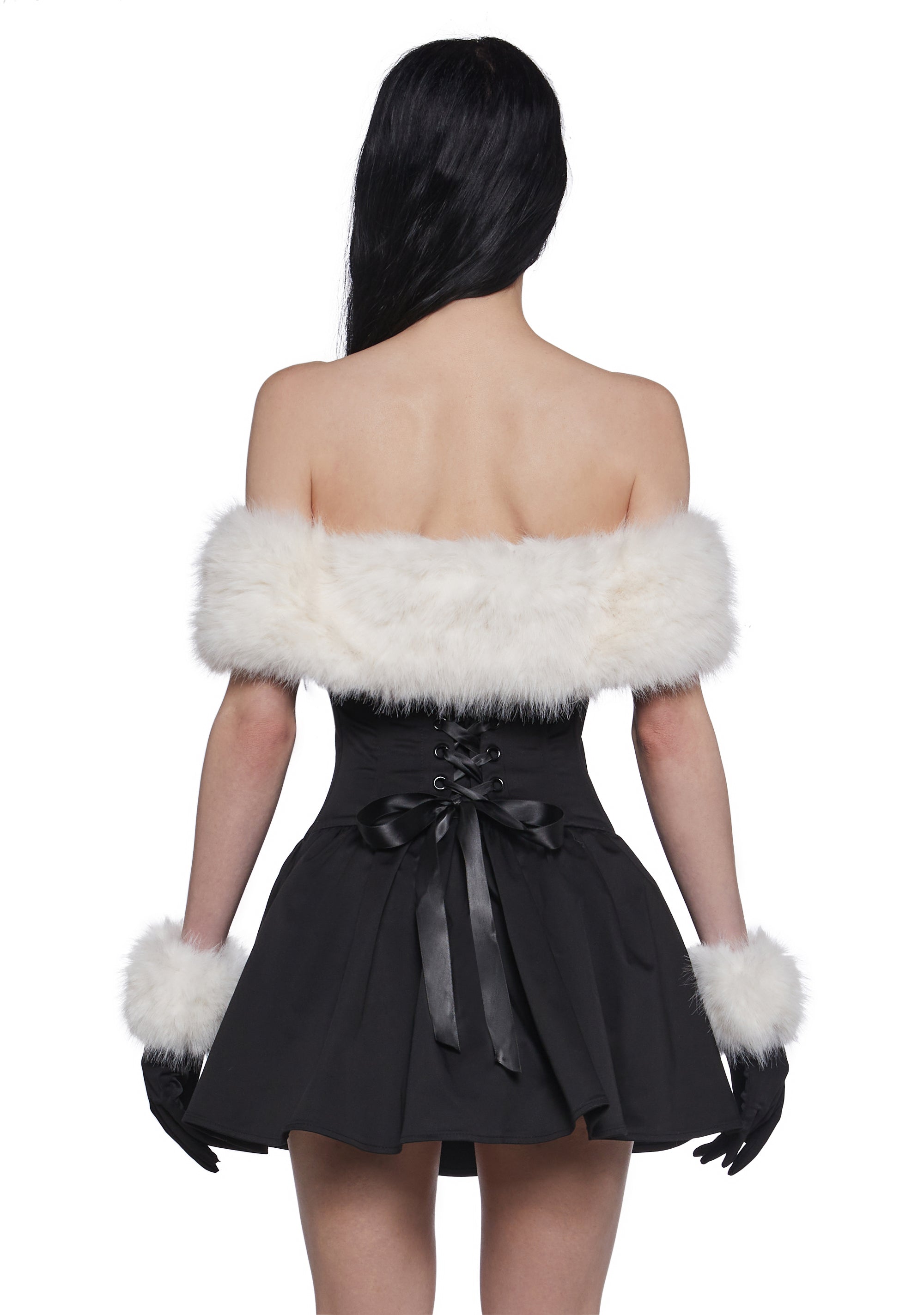 Moody And Bright Mini Dress And Gloves Set