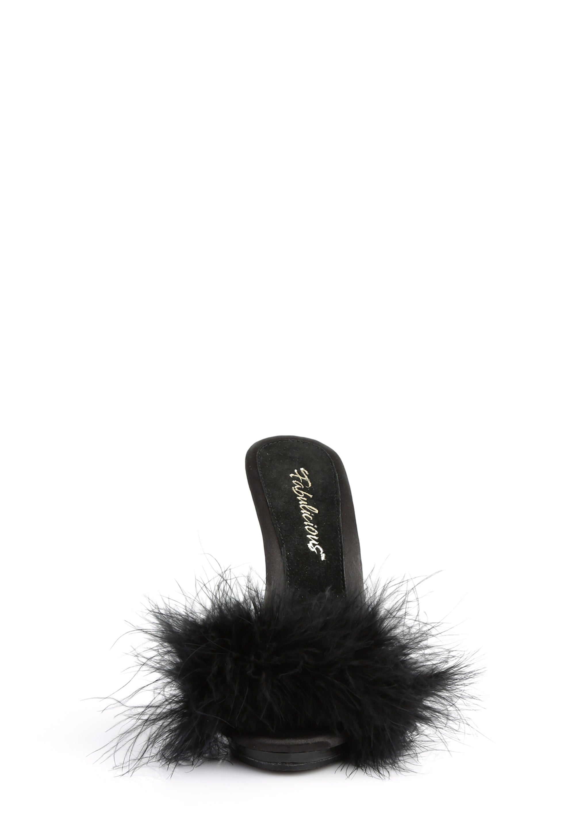Poise-501 Marabou Slide Sandals