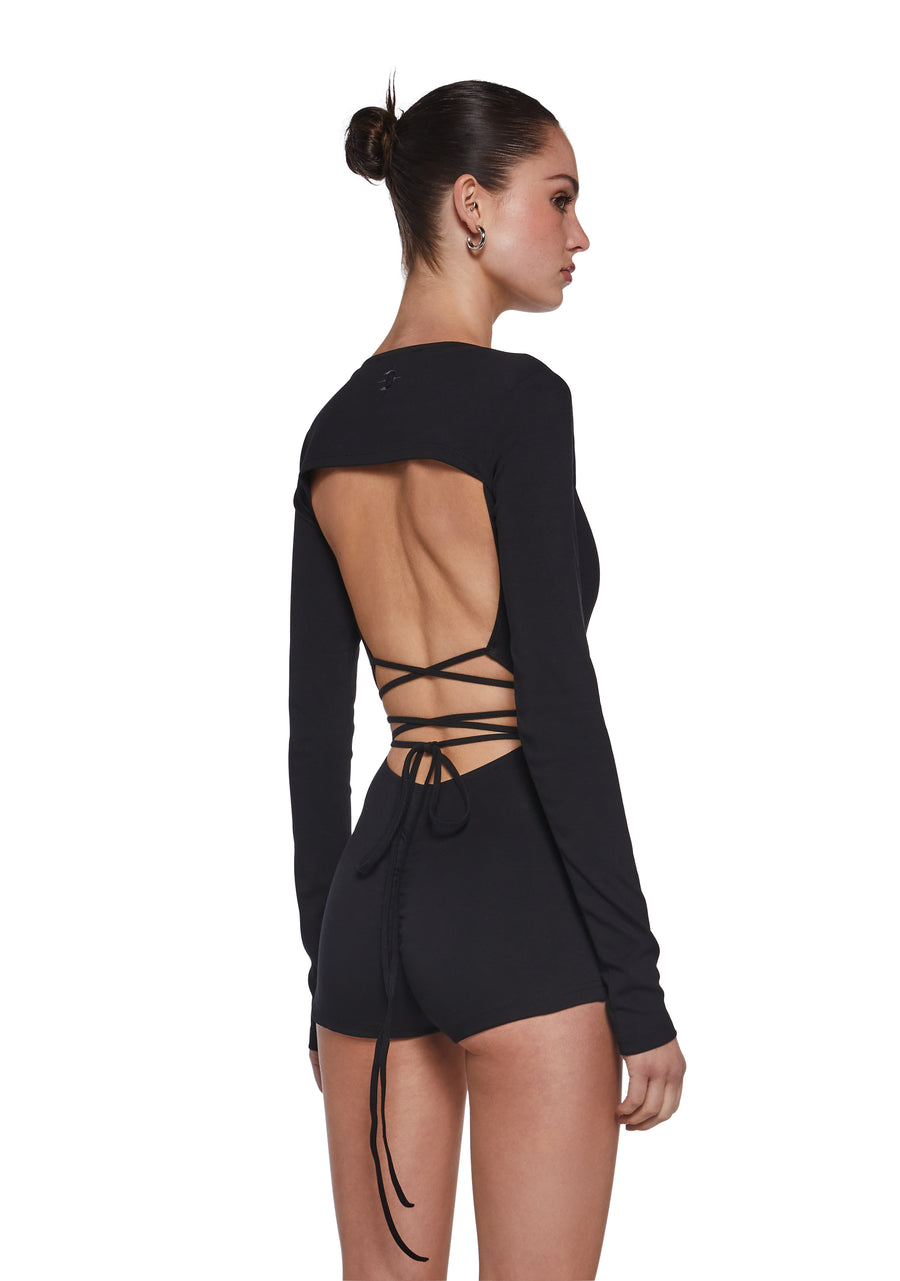 Signal Open Back Romper
