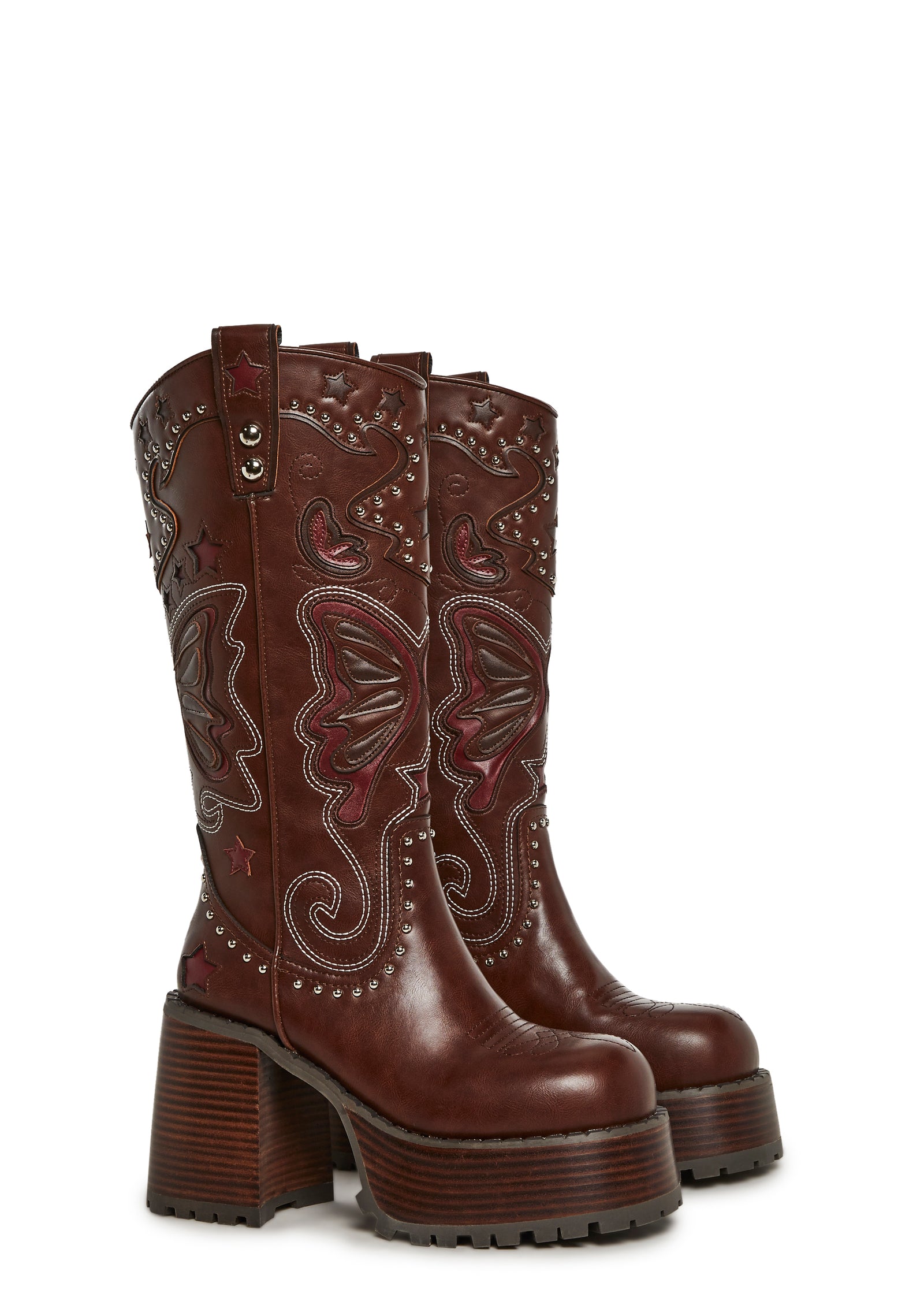 three|dark brown