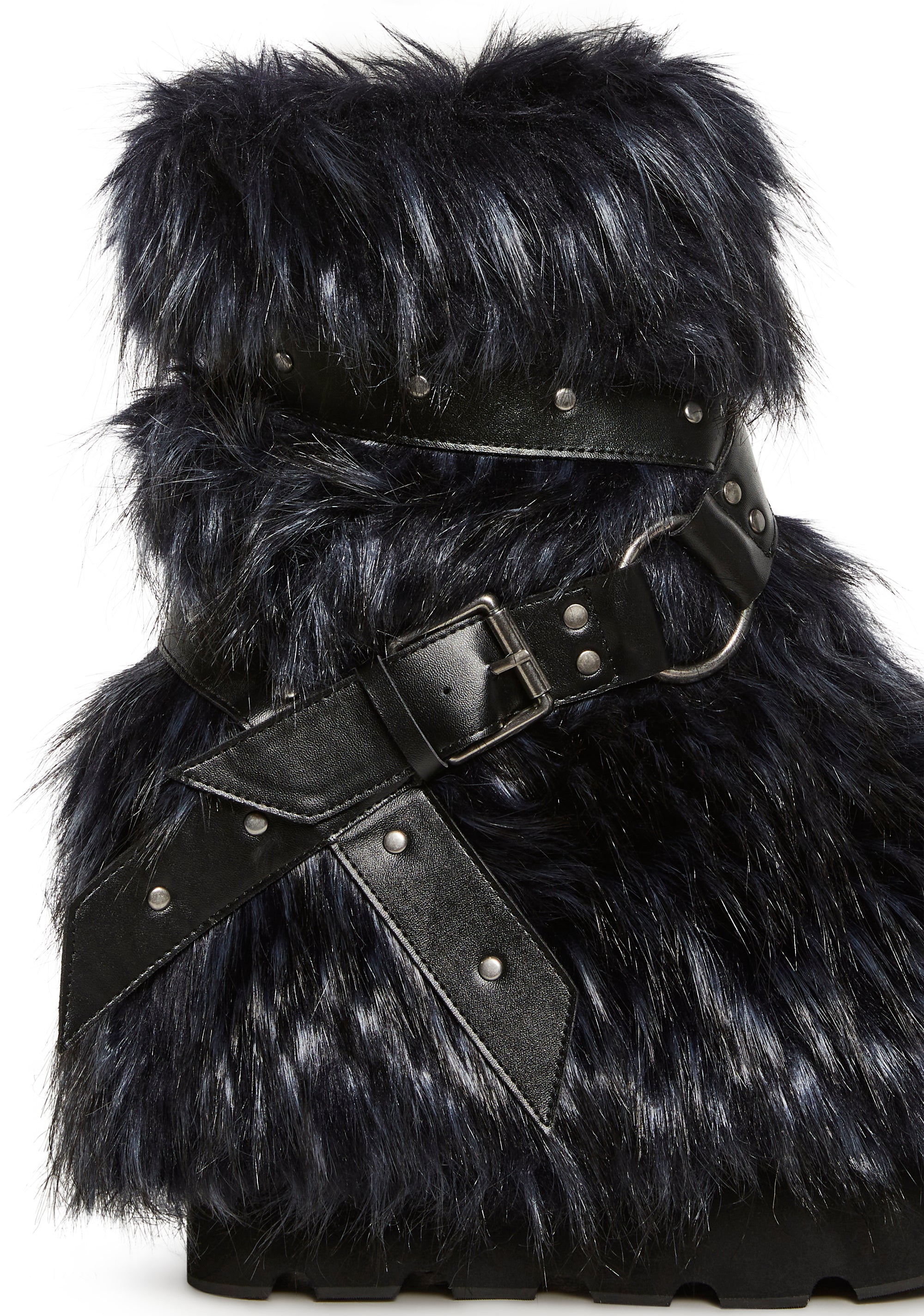 Low Wild Instincts Faux Fur Boots - Blue