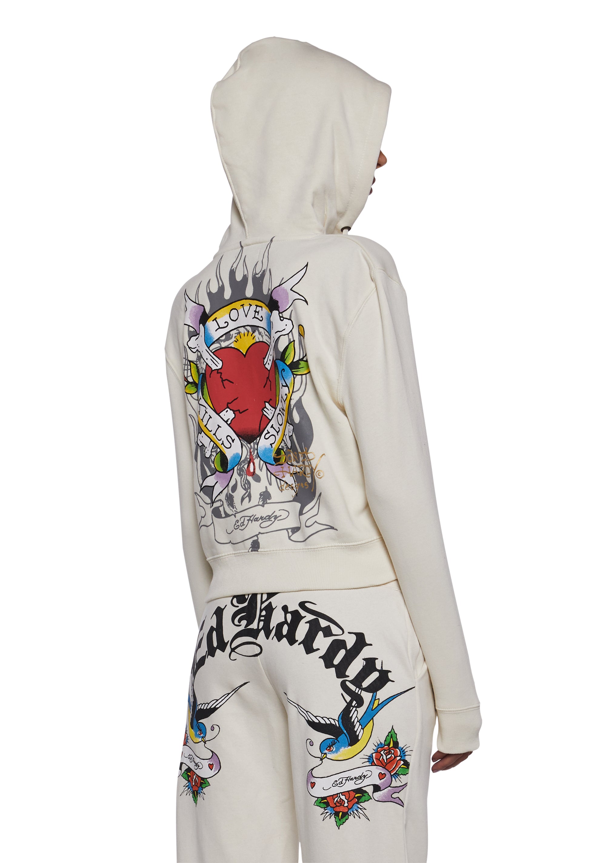 LKS Heart Zip Front Hoodie